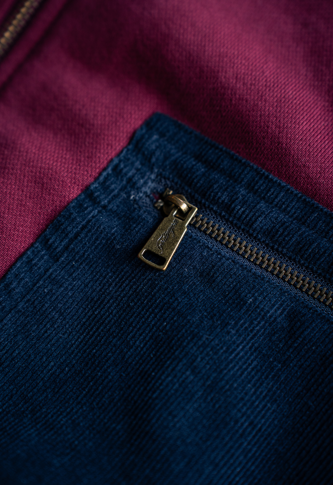 "IMAGINE" CORDUROY FULL-ZIP JACKET