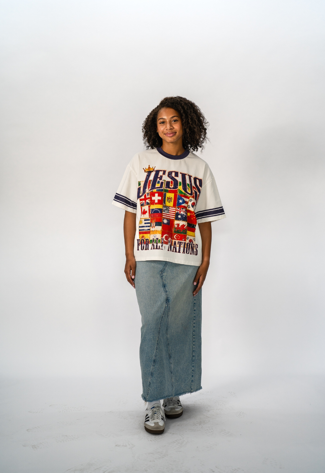 "ALL NATIONS" BOXY TEE