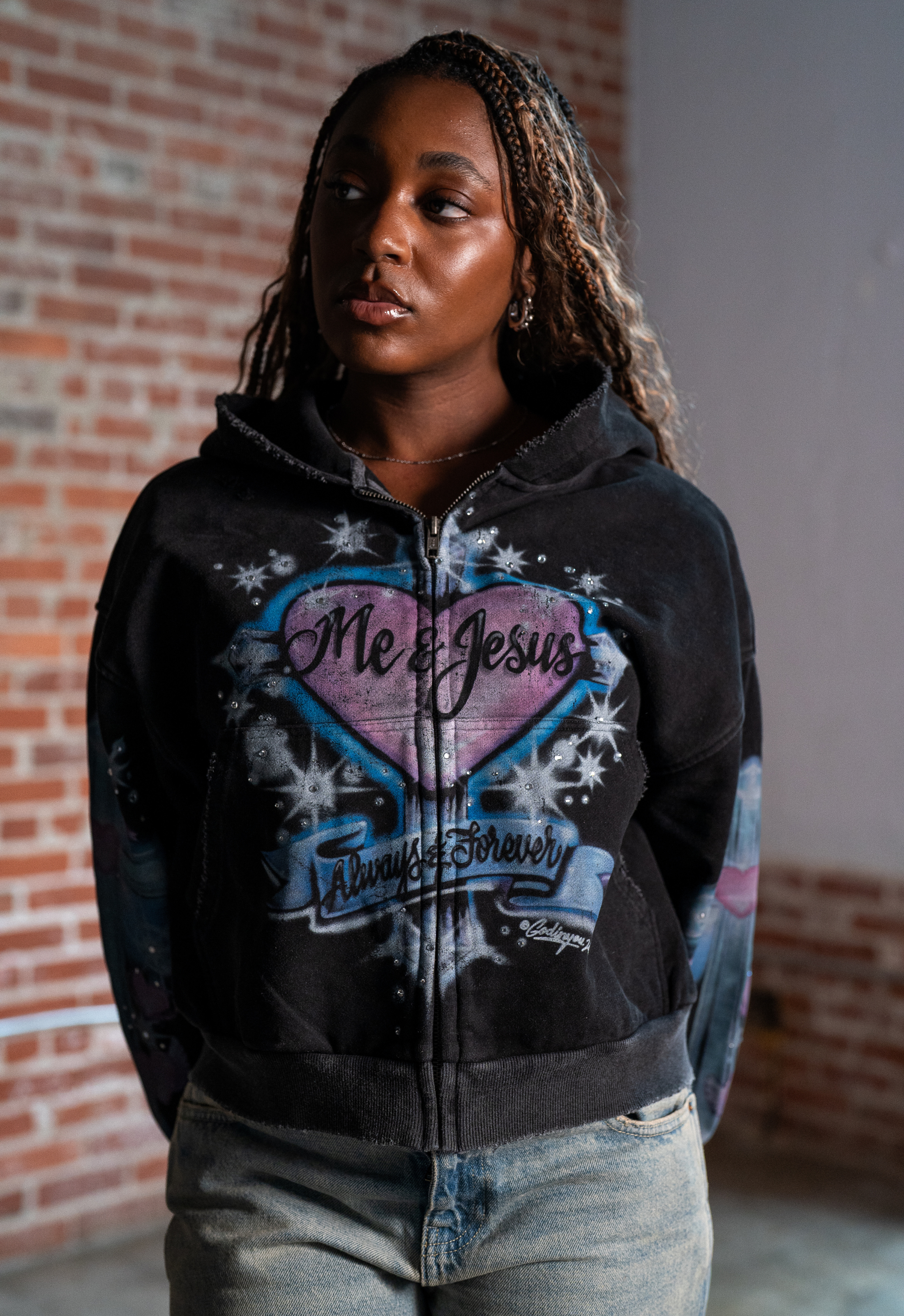 "ALWAYS & FOREVER" ZIP-UP