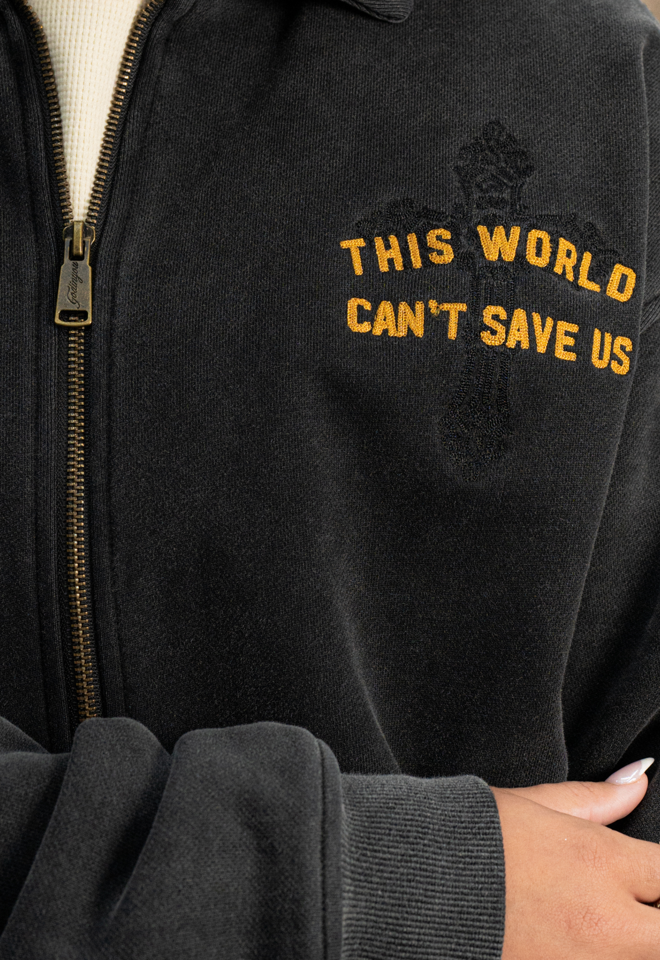 "ANCHORED" FULL-ZIP JACKET