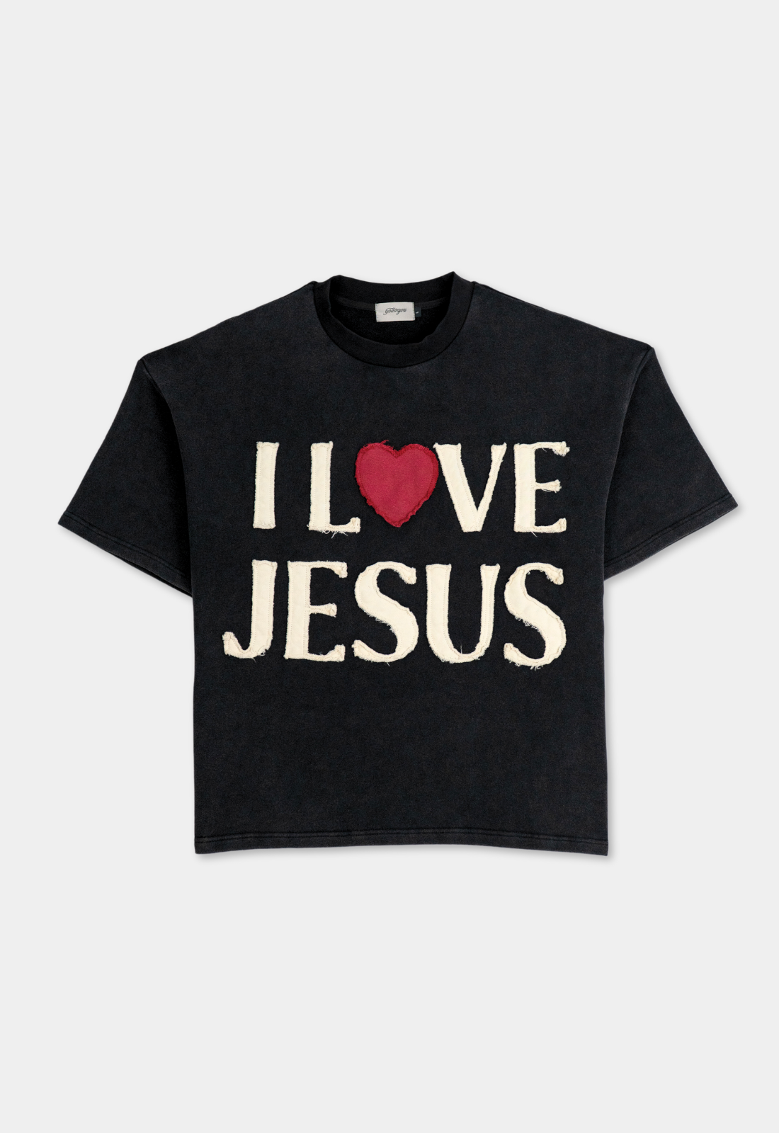 "I LOVE JESUS" TEE (BLACK)