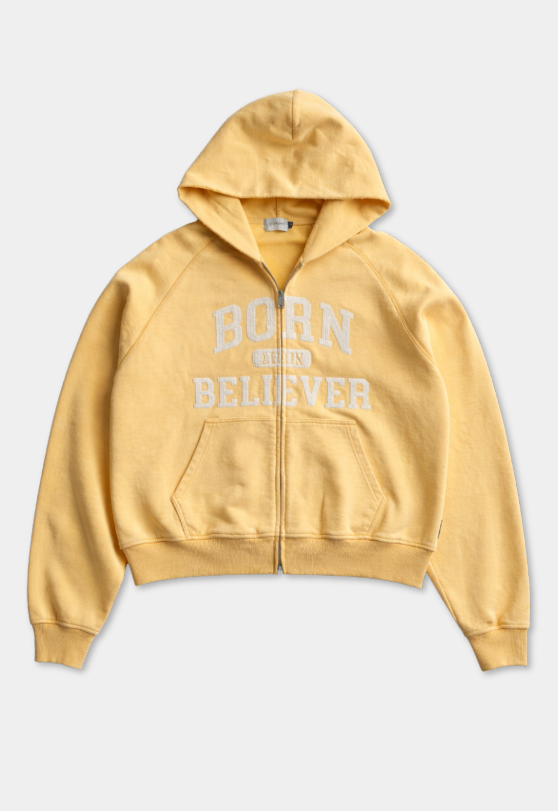 "BORN AGAIN" ZIP-UP HOODIE