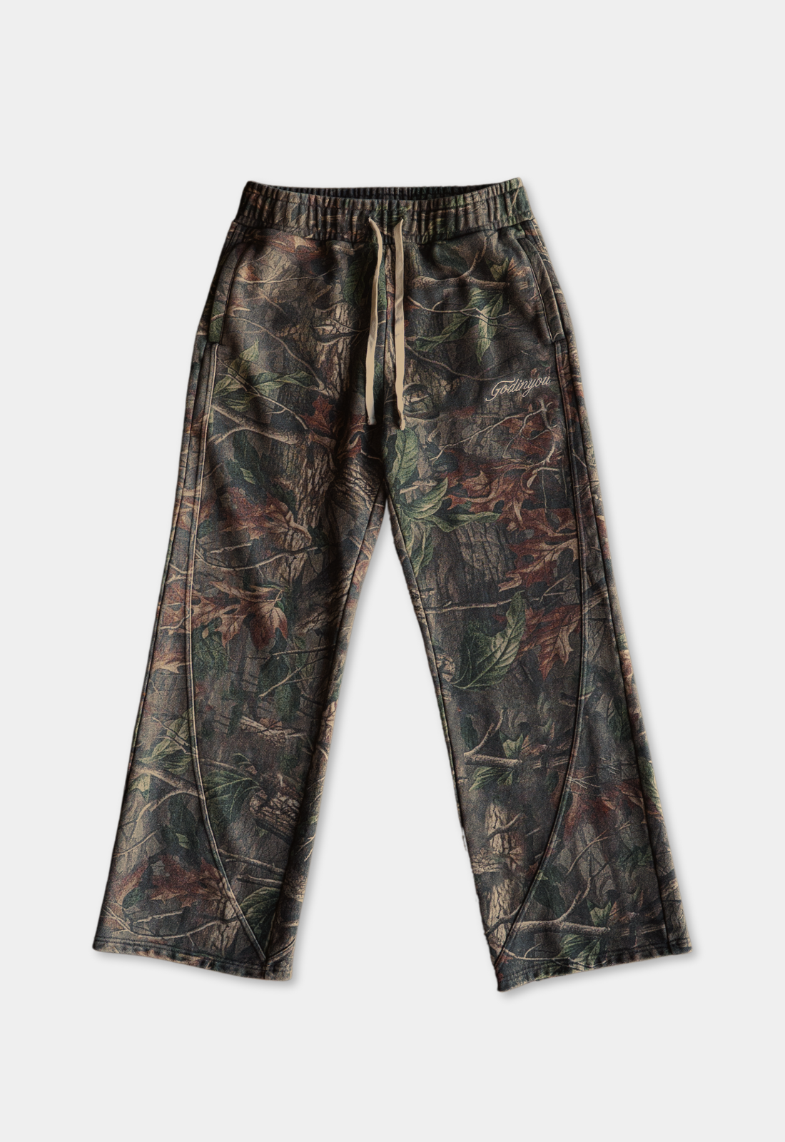 "LOGO" CAMO SWEATPANTS