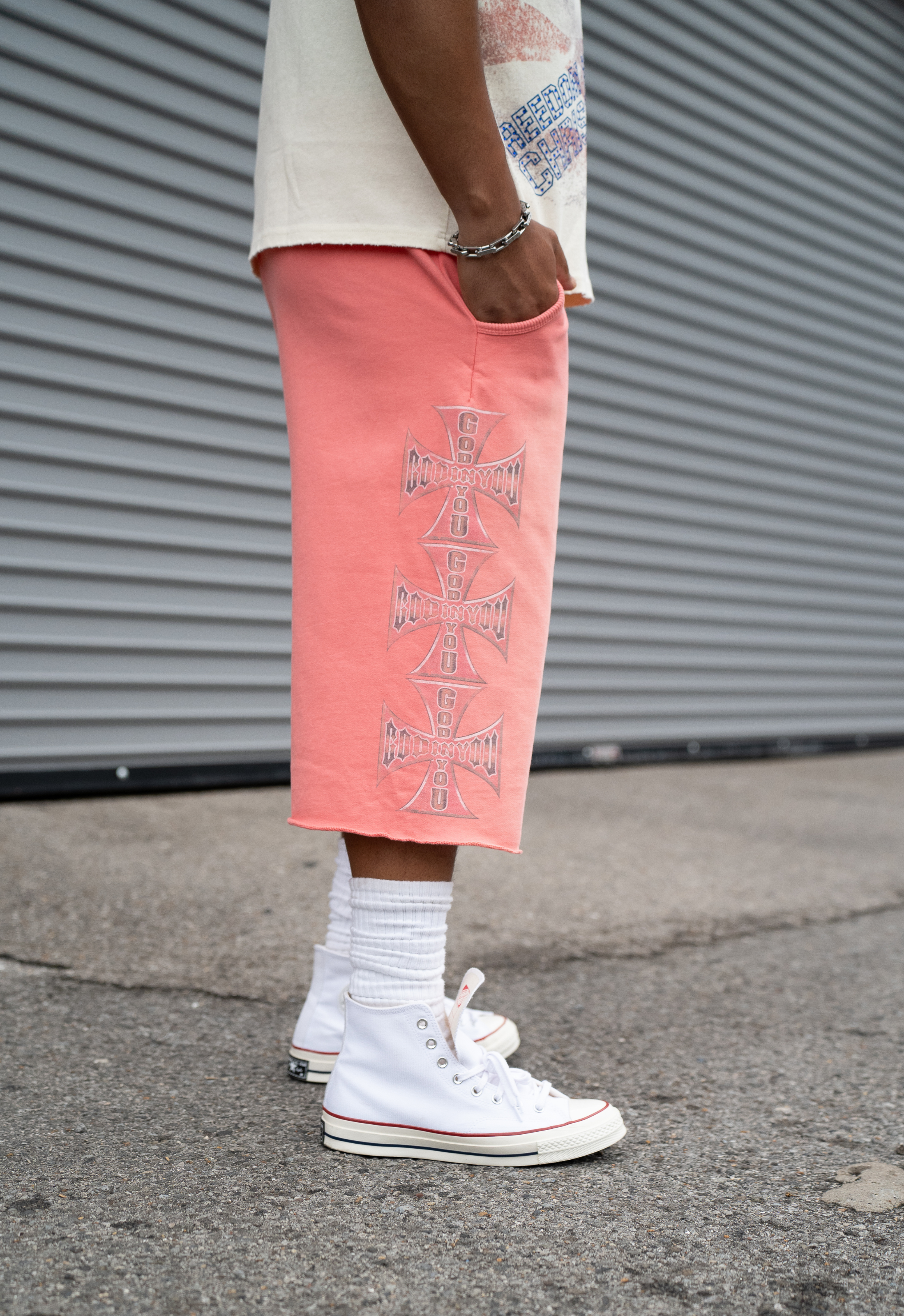 "CHOPPER" SWEATSHORTS (CORAL)