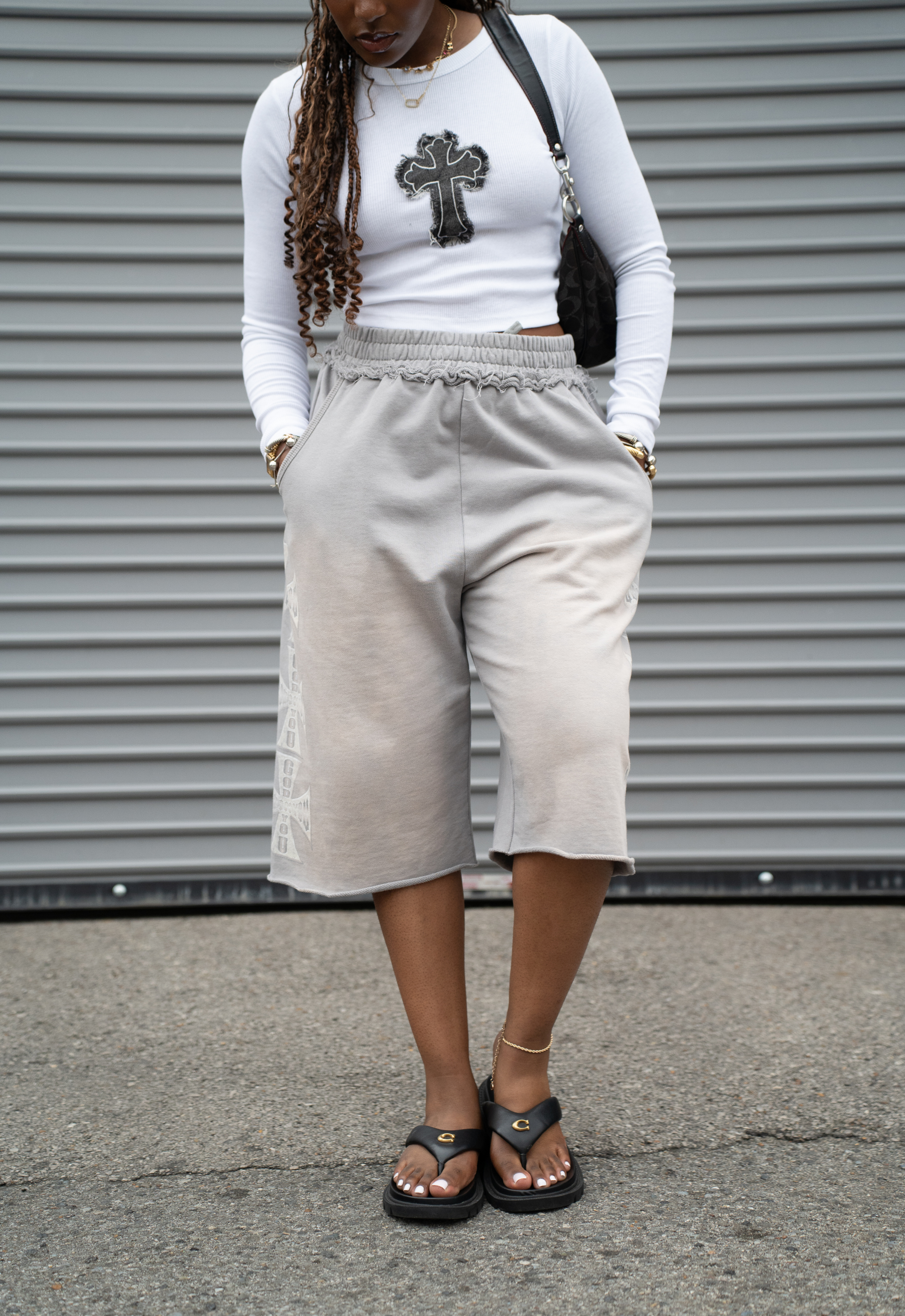 "CHOPPER" SWEATSHORTS (GREY)
