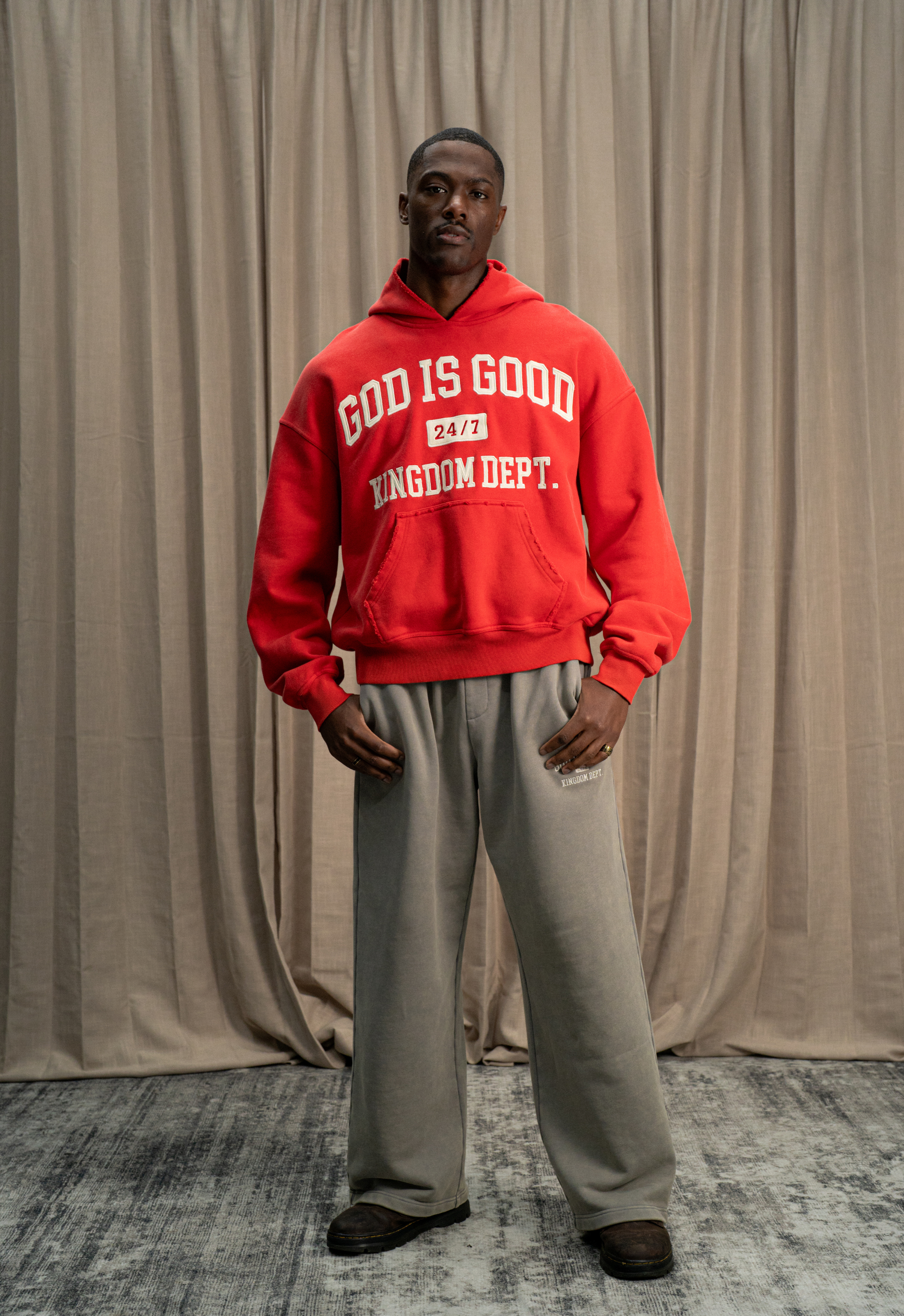 "GOD IS GOOD 2.0" HOODIE (RED)