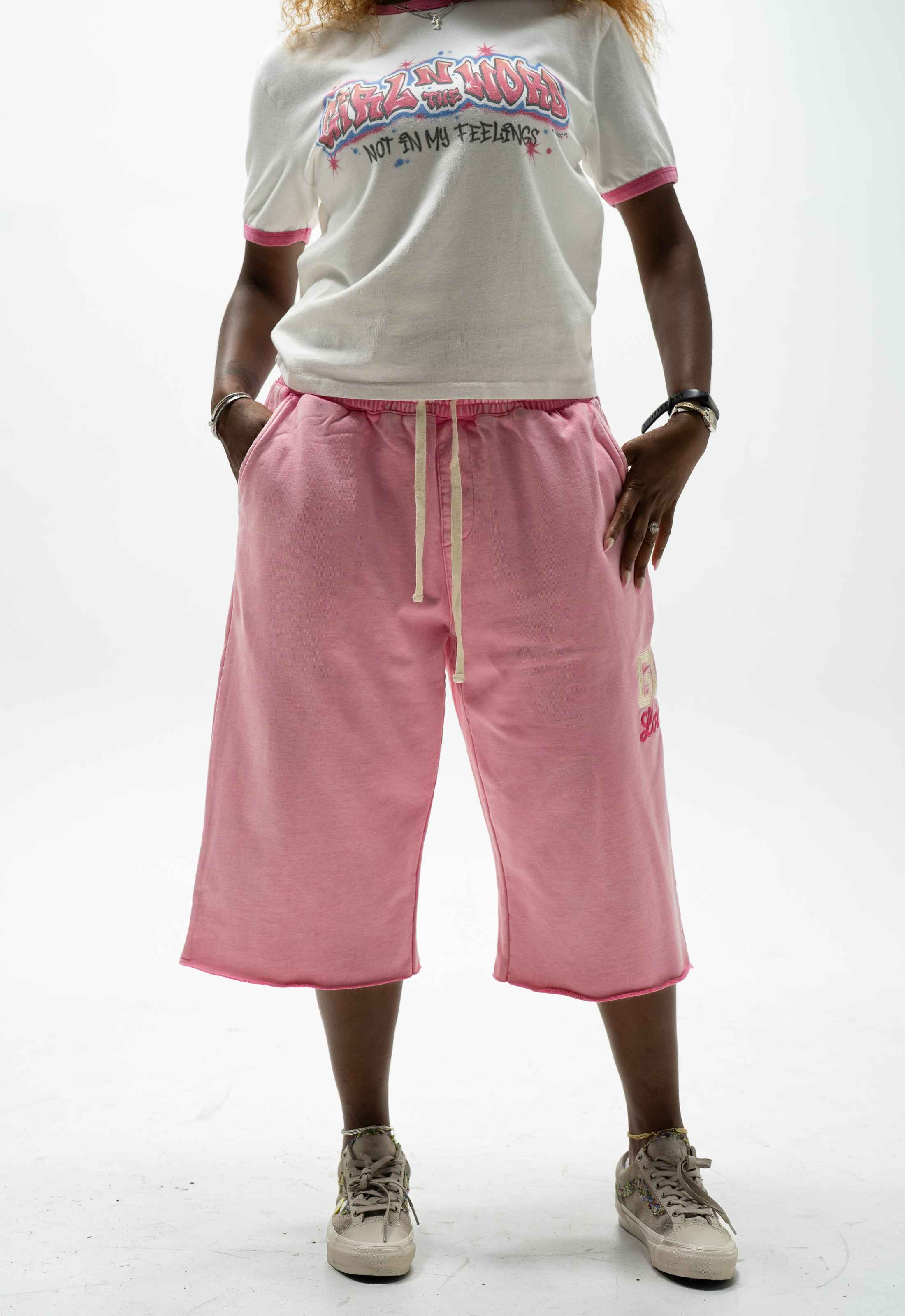 "GOD LOVES YOU" SWEATSHORTS