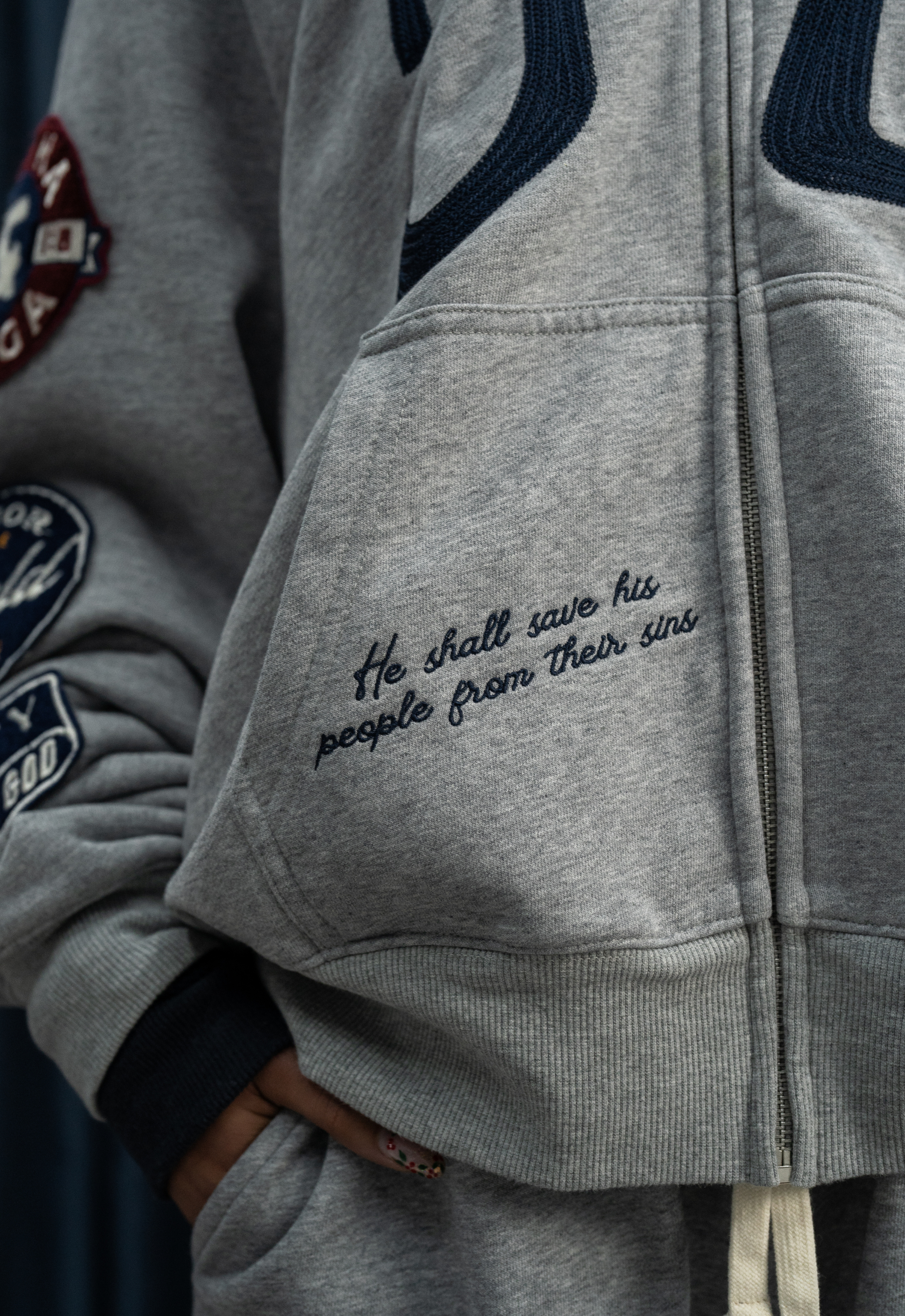 "JC" CHENILLE PATCH HOODIE