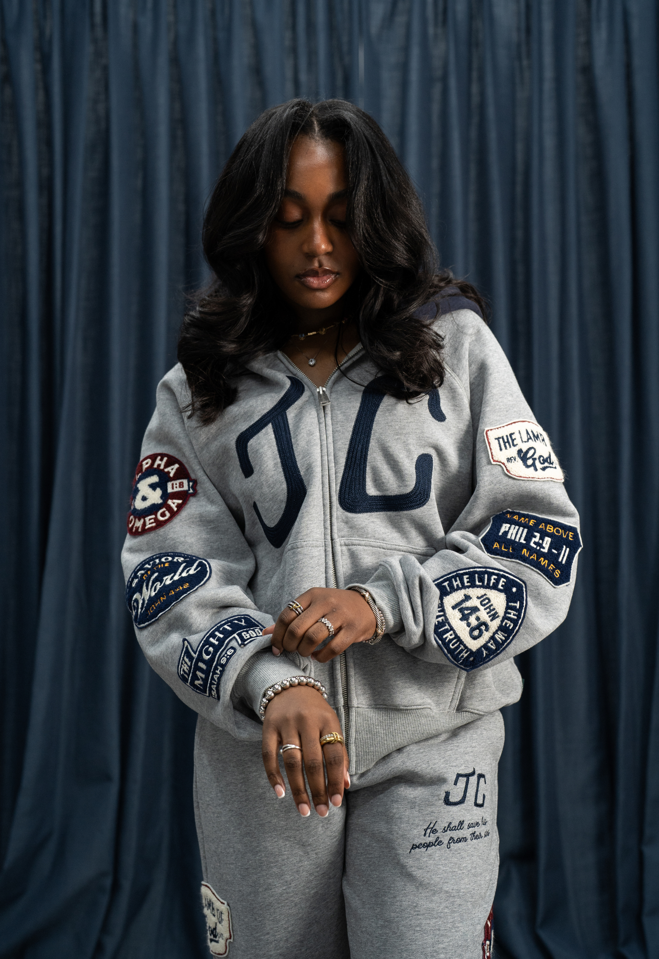 "JC" CHENILLE PATCH HOODIE