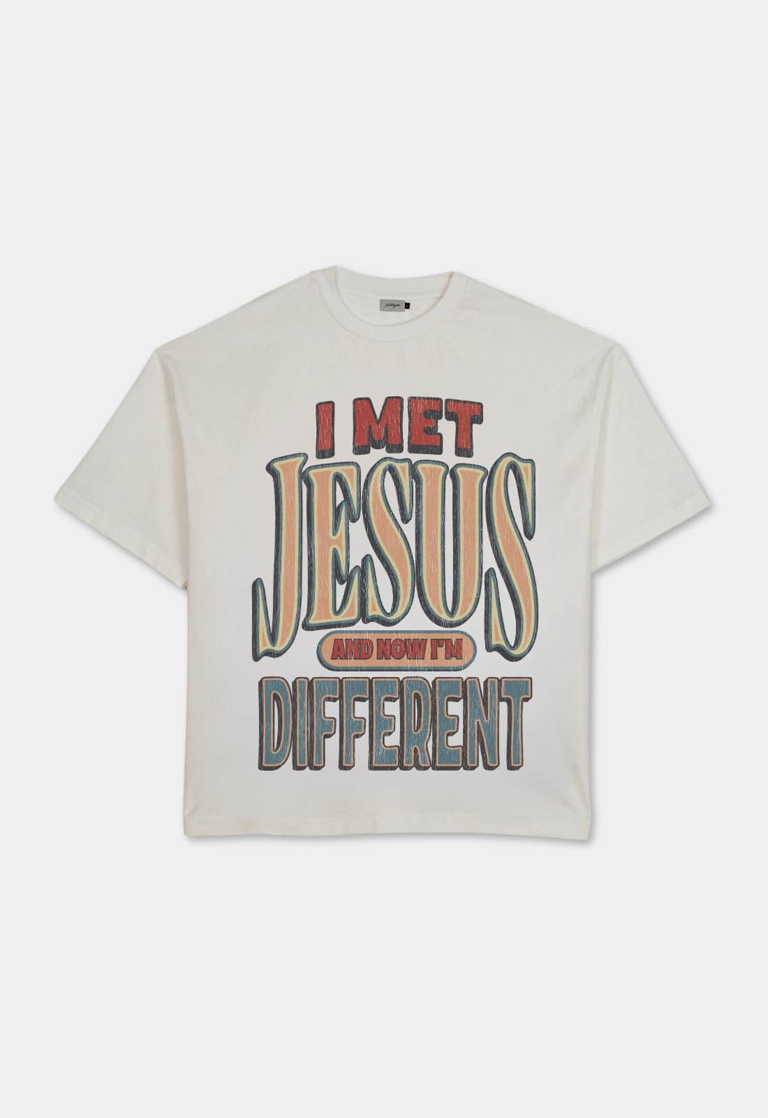 "I MET JESUS" BOXY TEE
