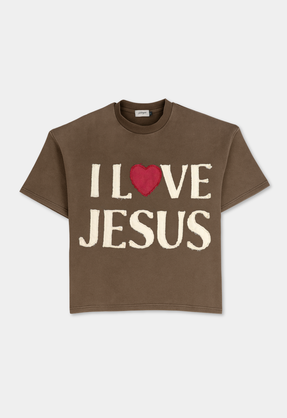 "I LOVE JESUS" TEE (MOCHA)