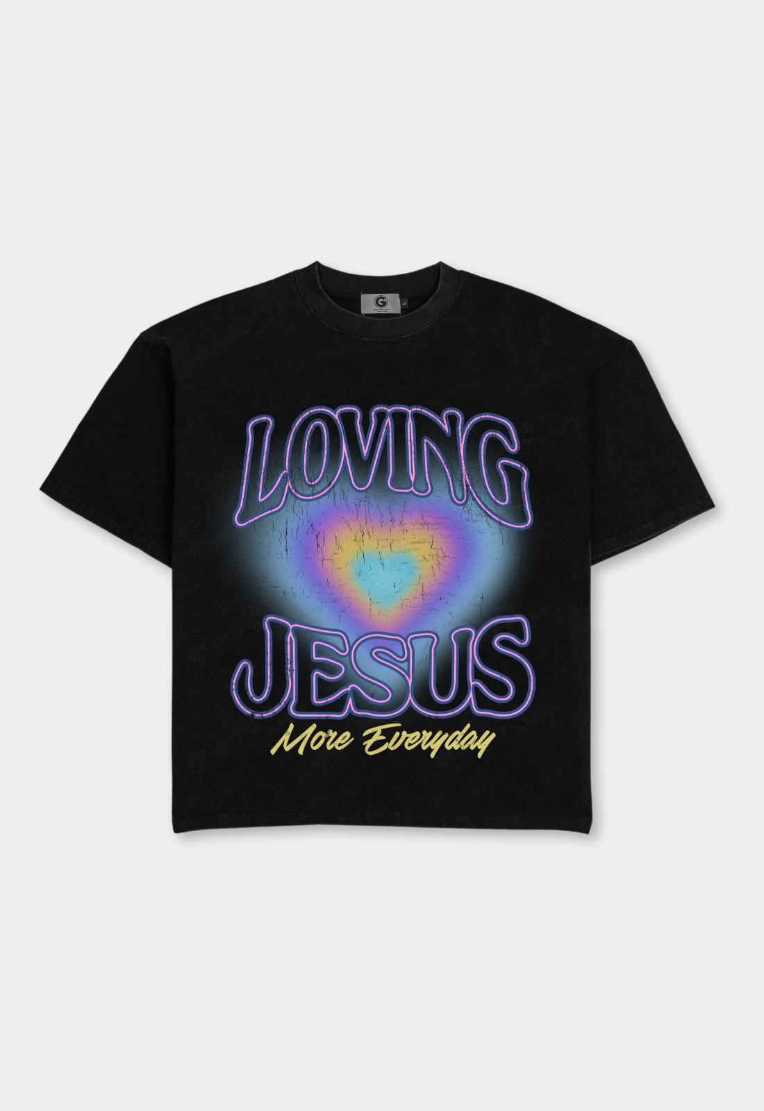 "MORE JESUS" BOXY TEE