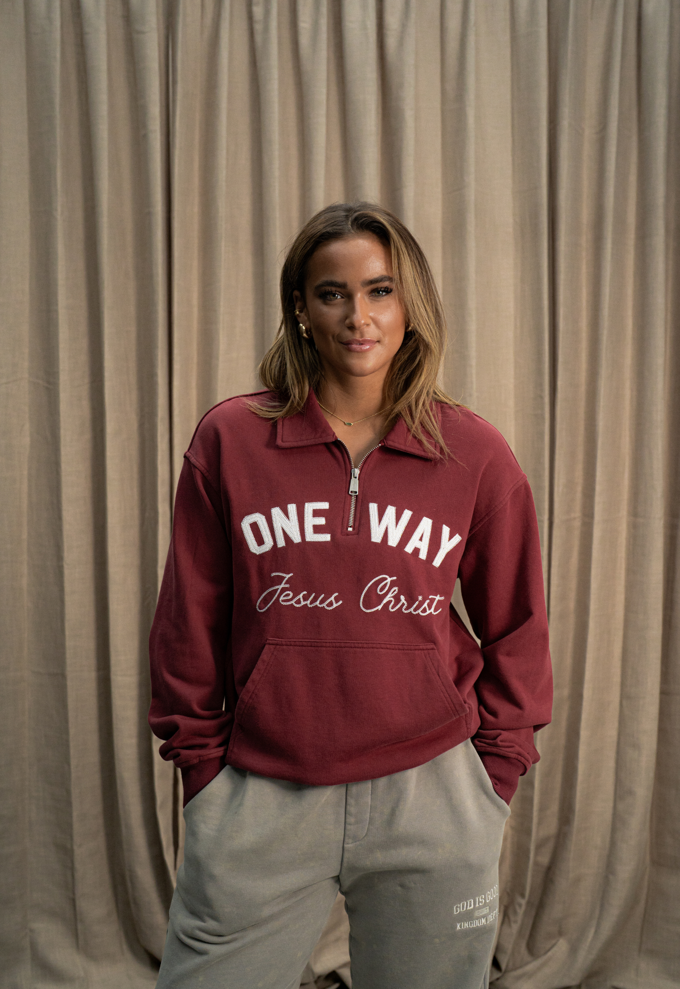 "ONE WAY" QUARTER-ZIP