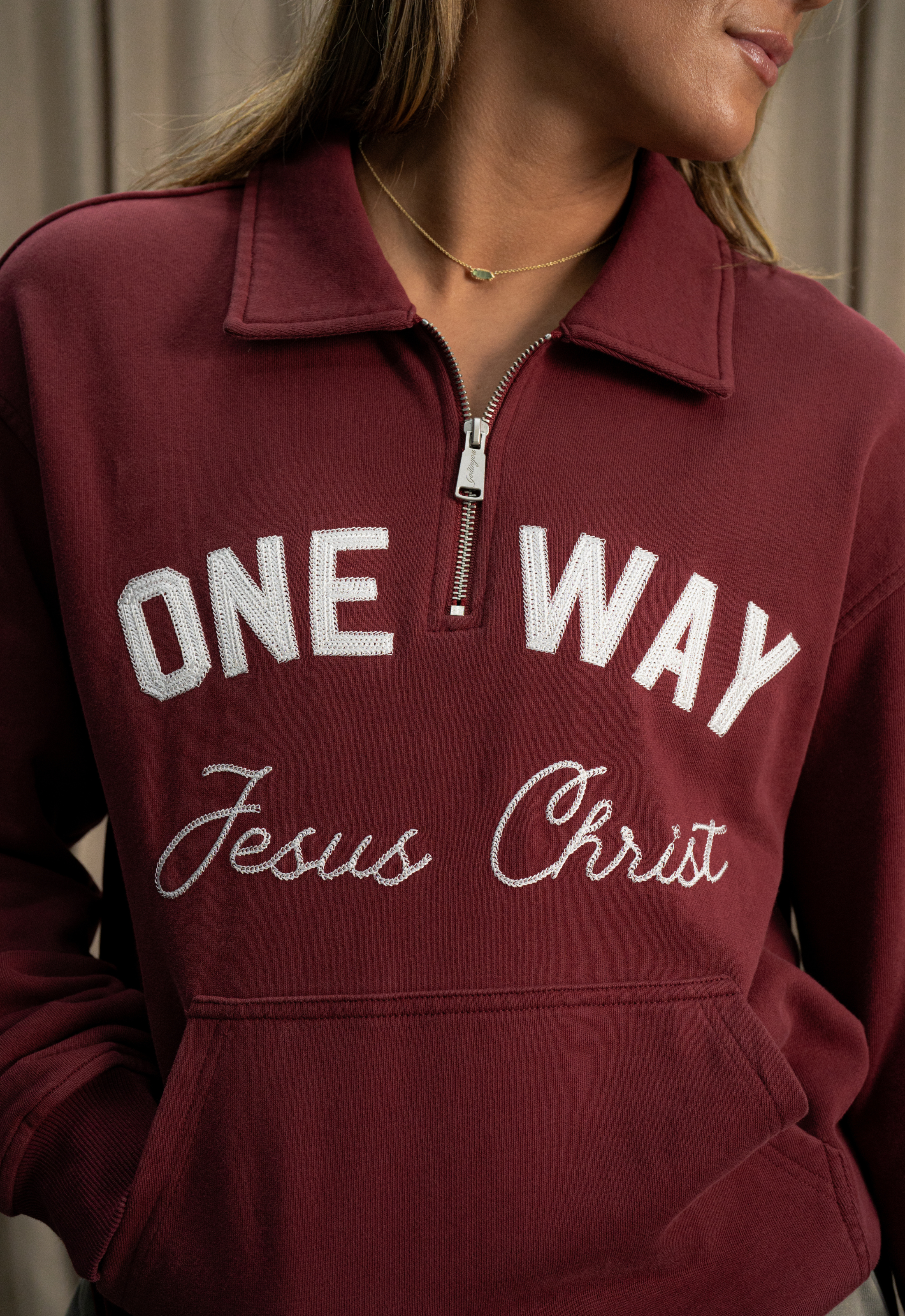 "ONE WAY" QUARTER-ZIP