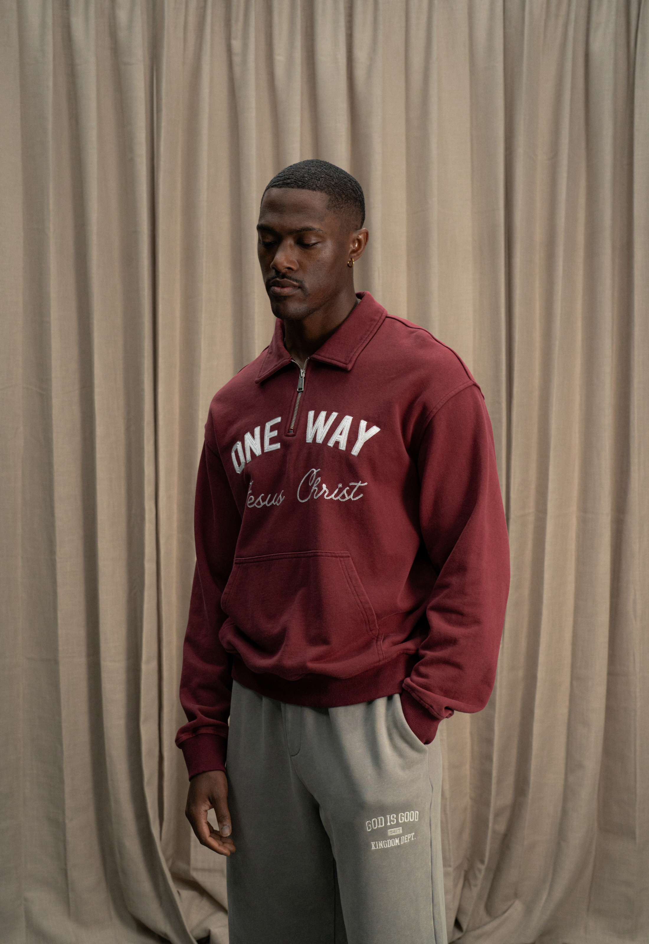 "ONE WAY" QUARTER-ZIP