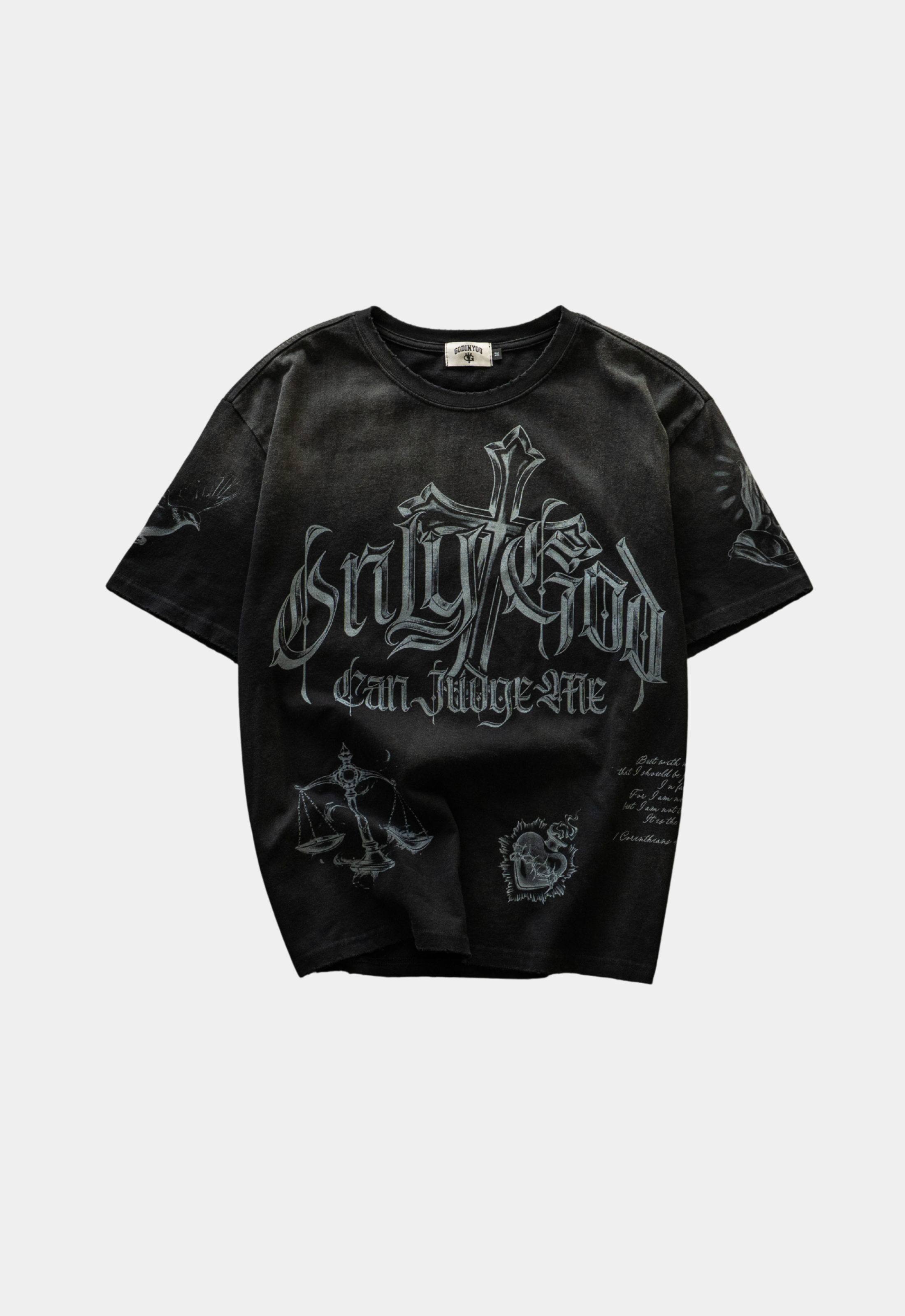 "ONLY GOD CAN JUDGE ME" TEE (BLACK)