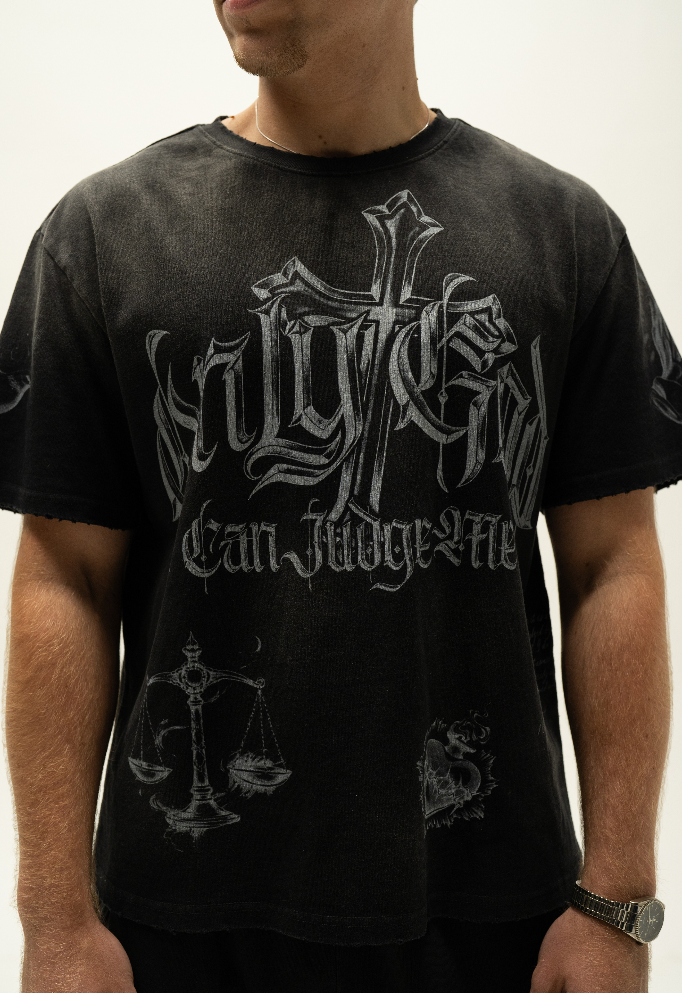 "ONLY GOD CAN JUDGE ME" TEE (BLACK)