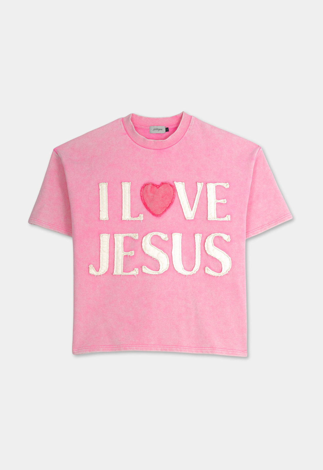 "I LOVE JESUS" TEE (PINK)