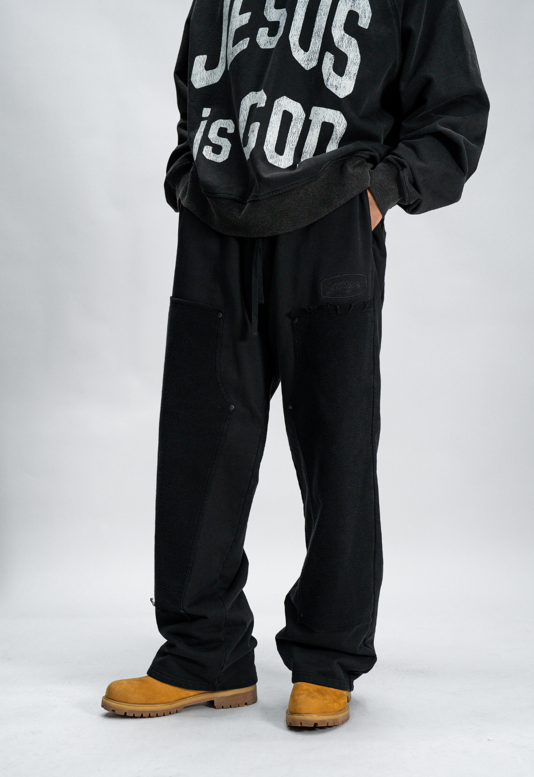 "CARPENTER" SWEATPANTS (BLACK)