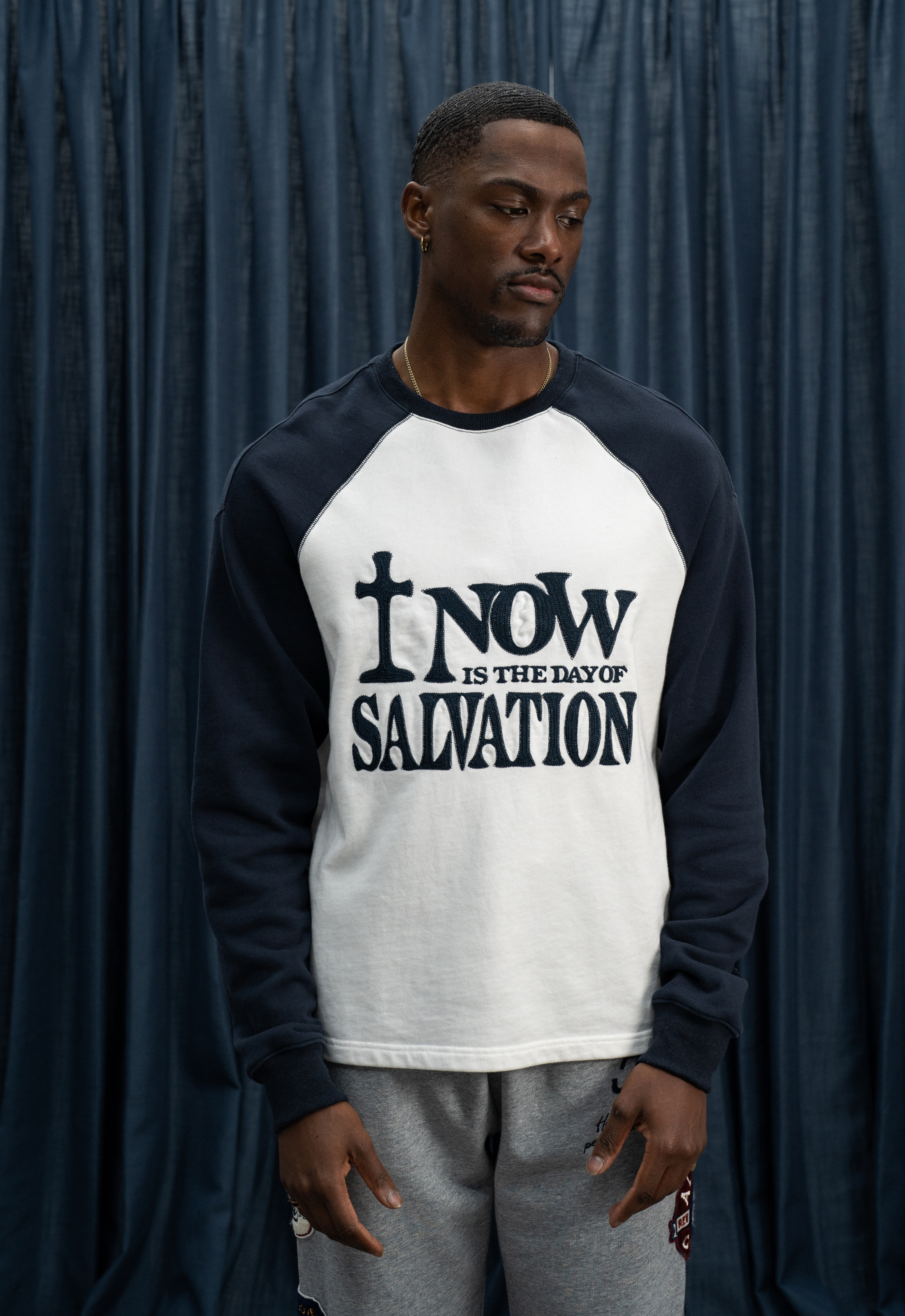 "SALVATION" L/S BOXY TEE