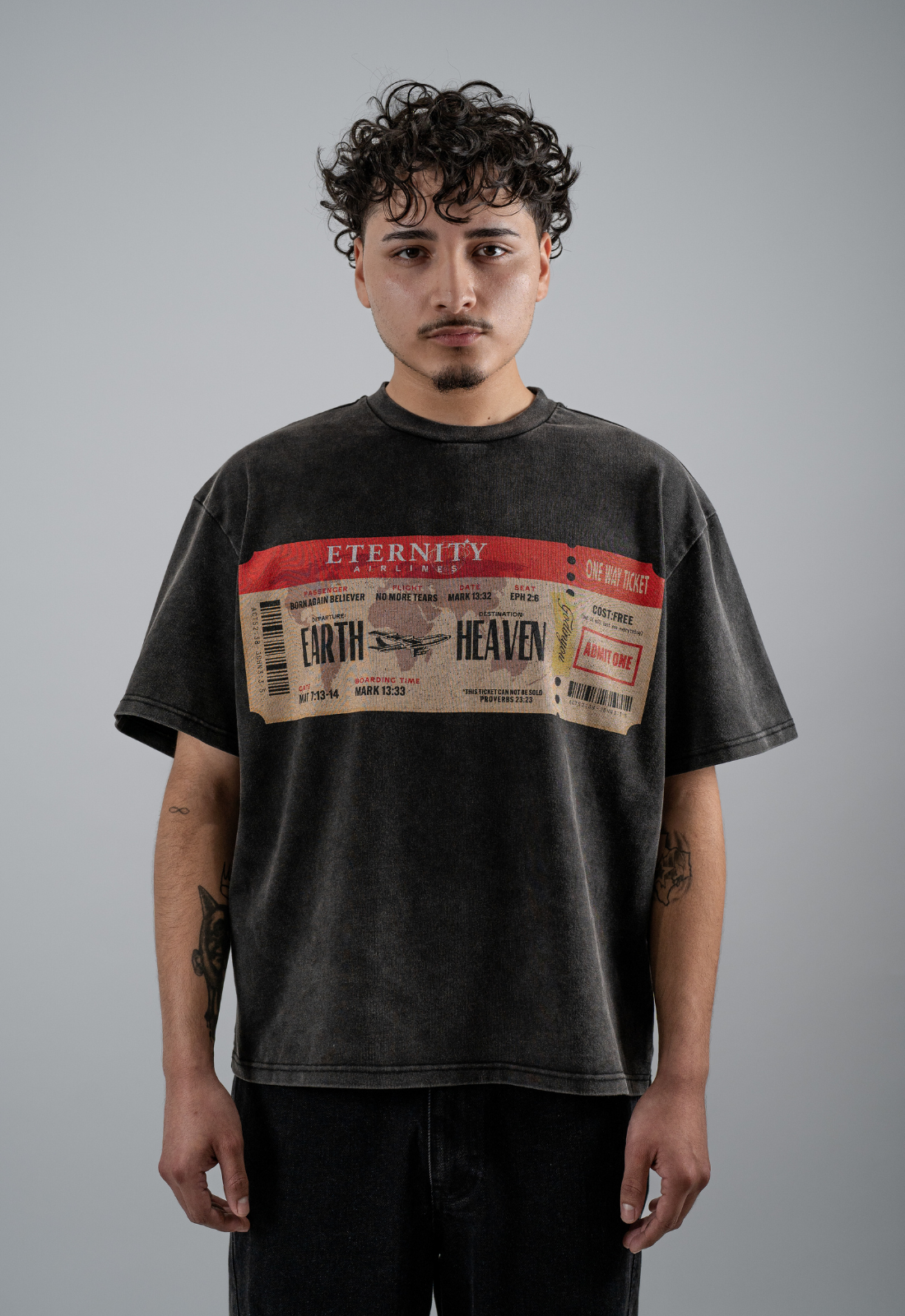"TICKET HOME" BOXY TEE