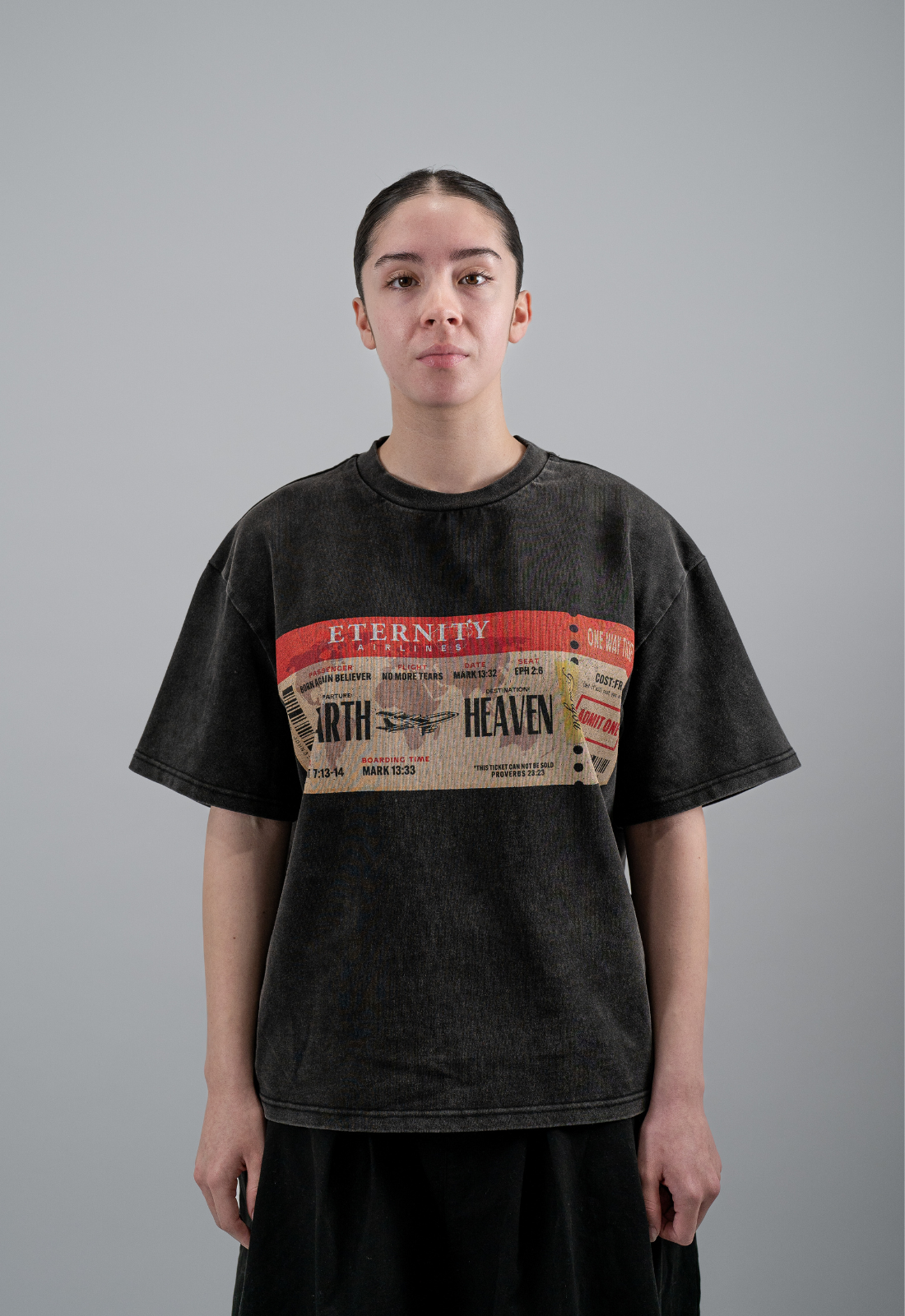 "TICKET HOME" BOXY TEE