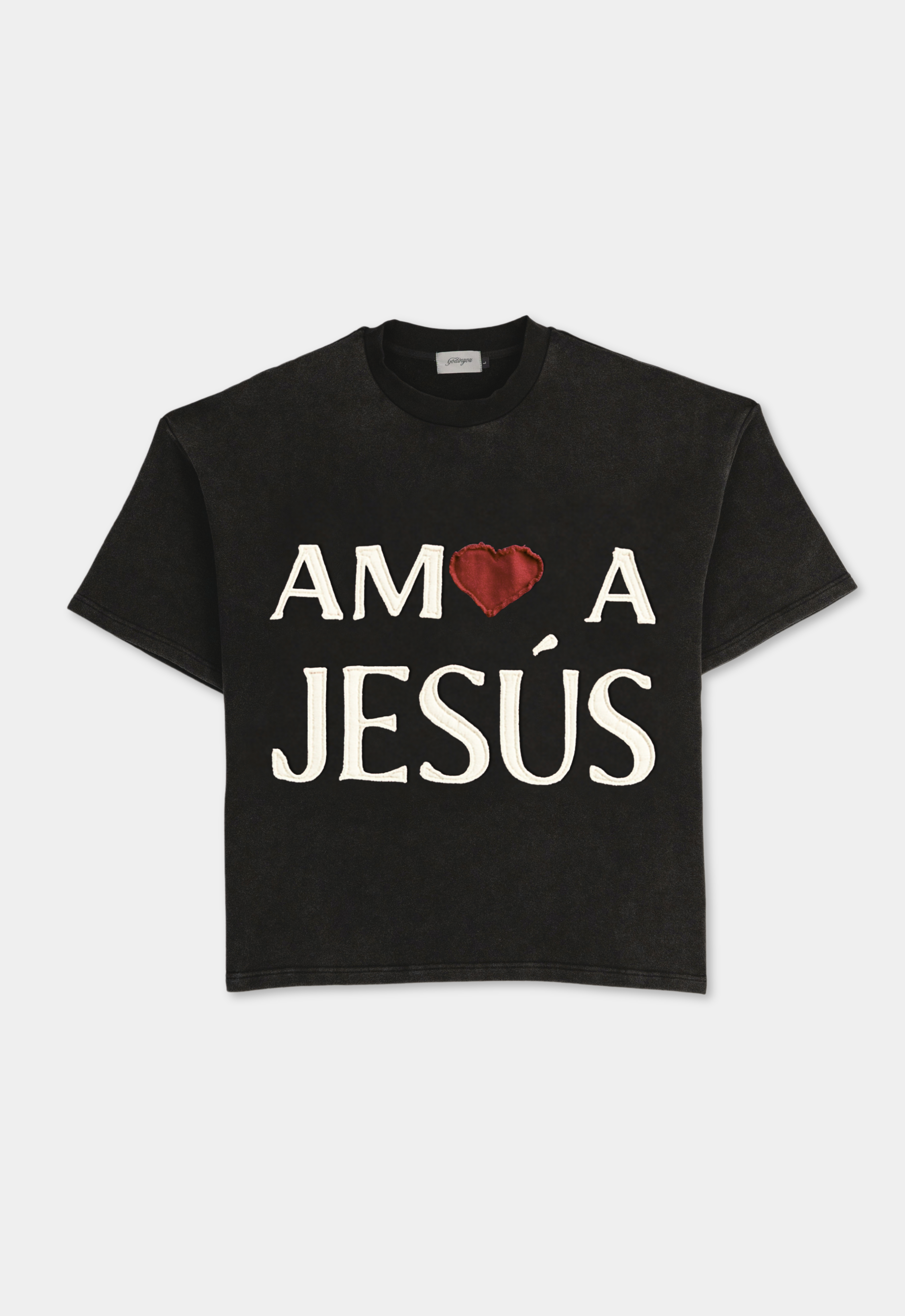 "AMO A JESÚS" TEE (BLACK)