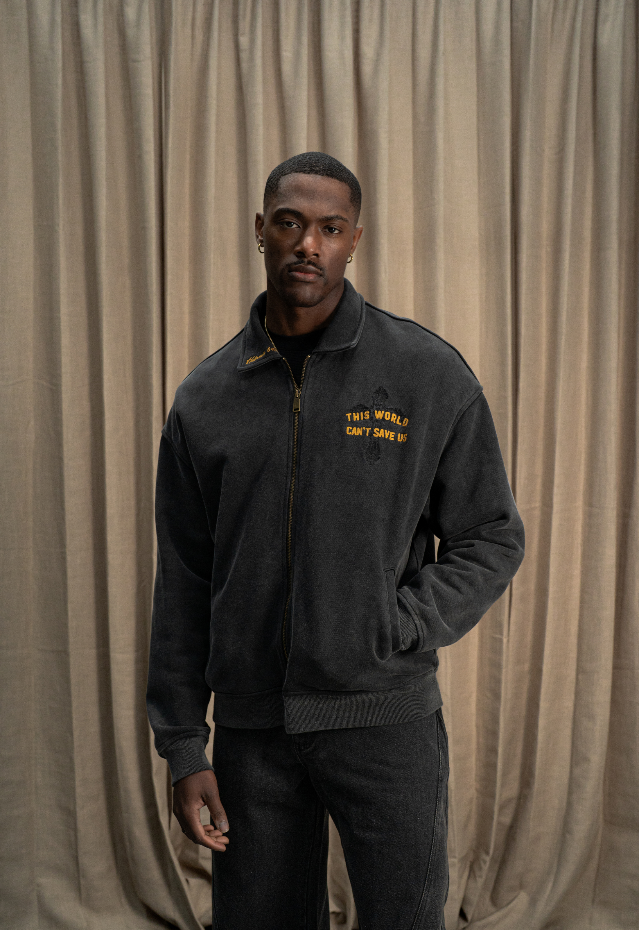 "ANCHORED" FULL-ZIP JACKET