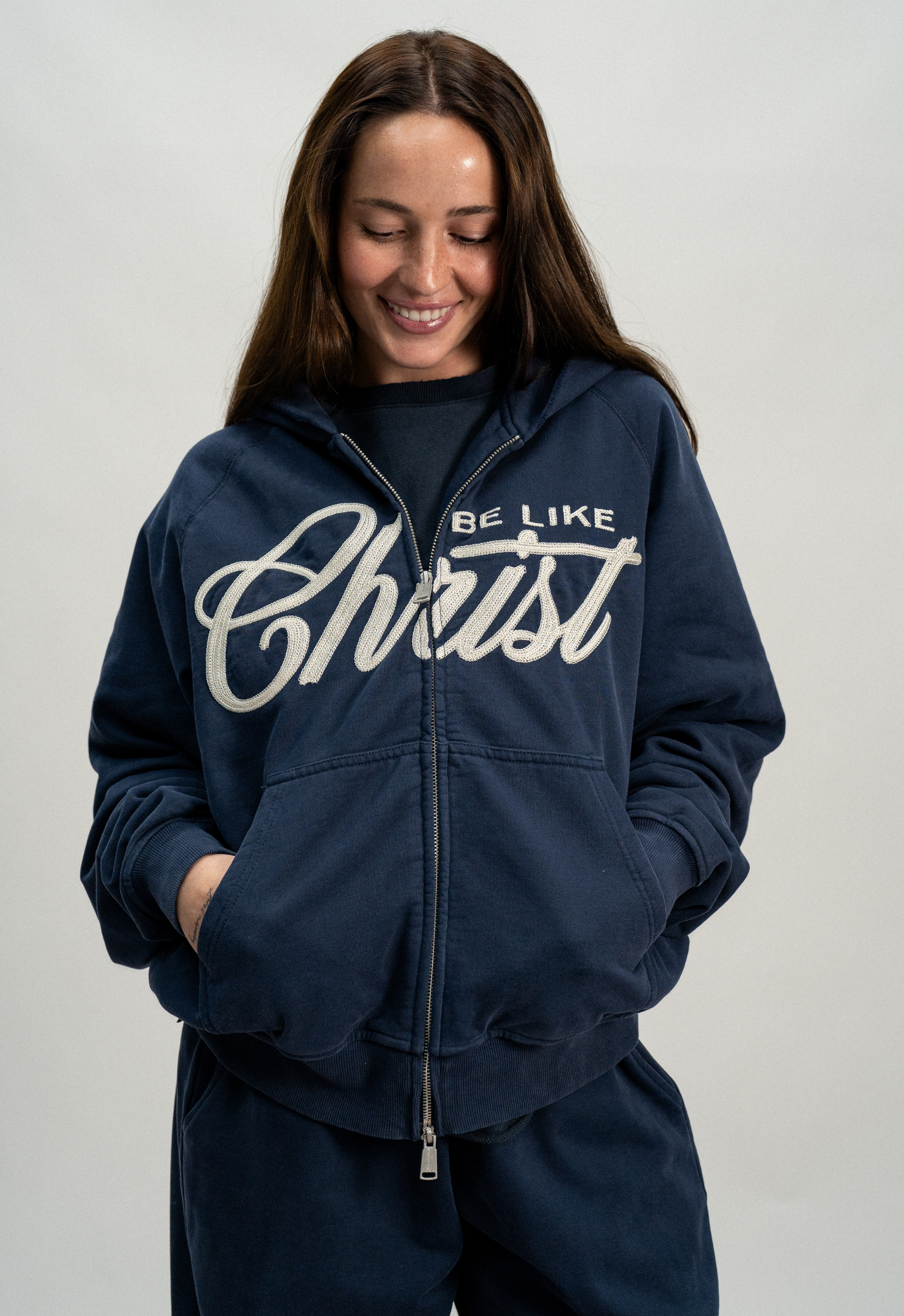 "BE LIKE CHRIST" ZIP-UP HOODIE