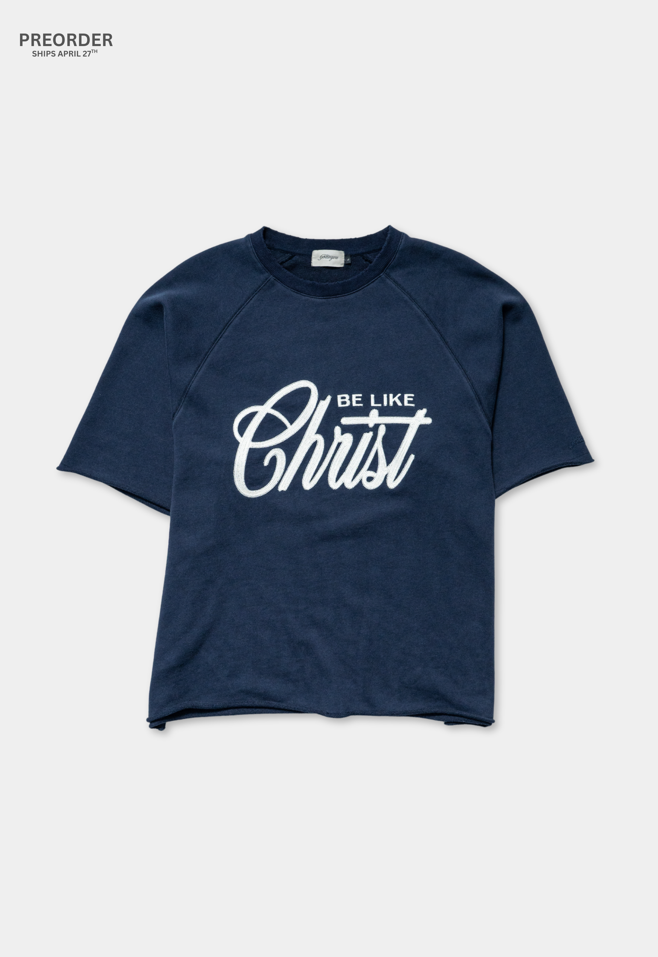 "BE LIKE CHRIST" TEE (NAVY BLUE)