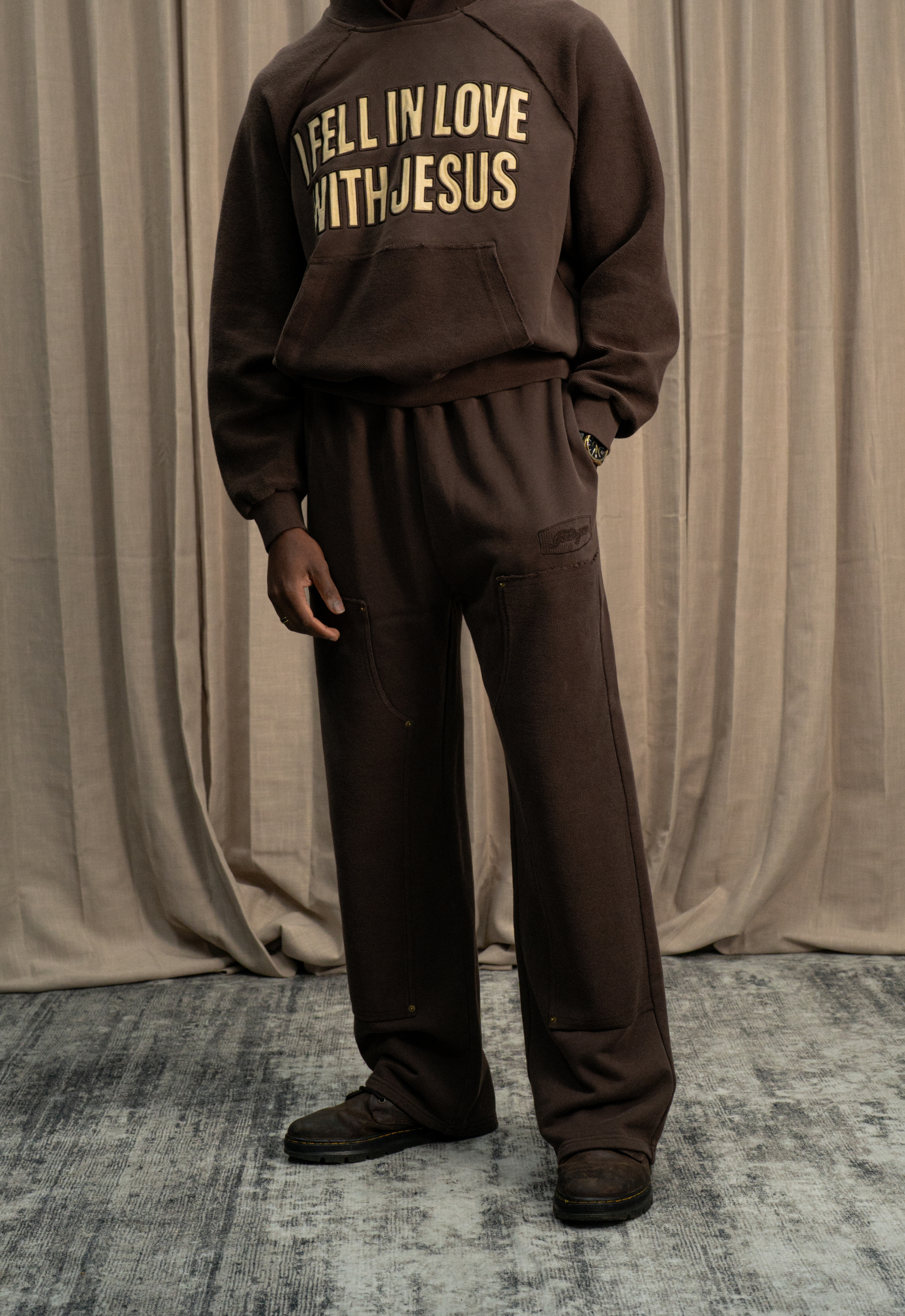 "CARPENTER" SWEATPANTS (BROWN)