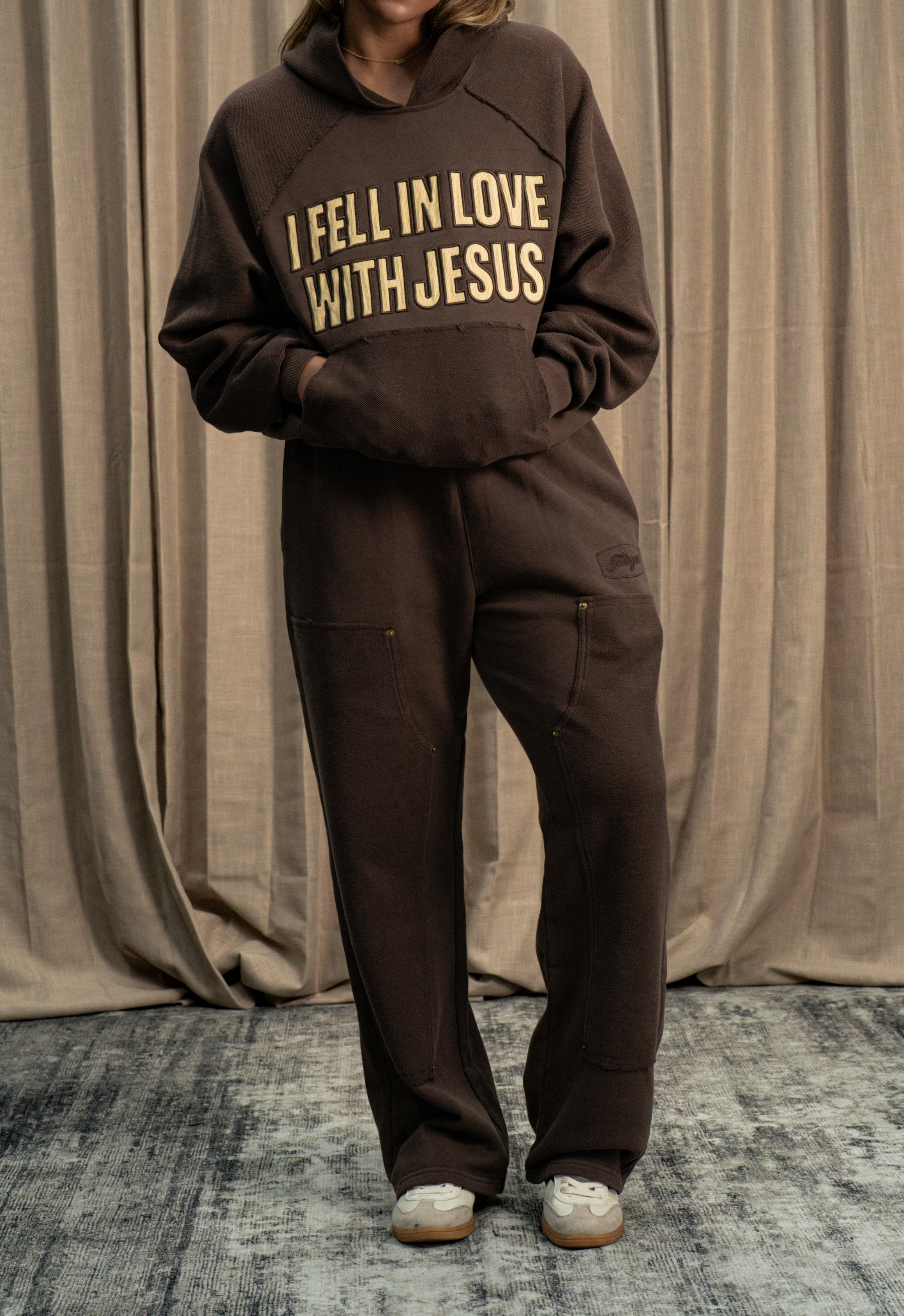"CARPENTER" SWEATPANTS (BROWN)