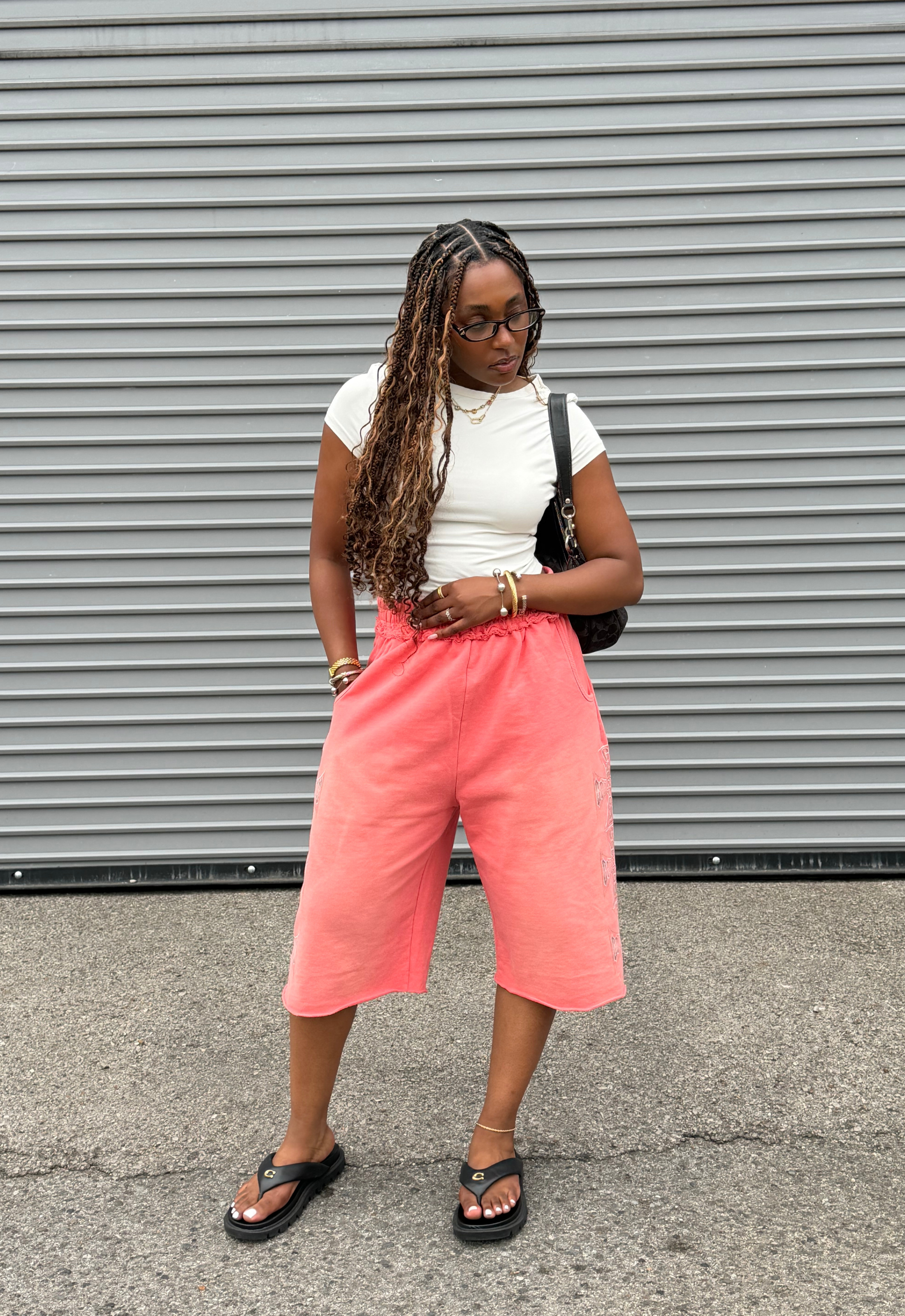 "CHOPPER" SWEATSHORTS (CORAL)