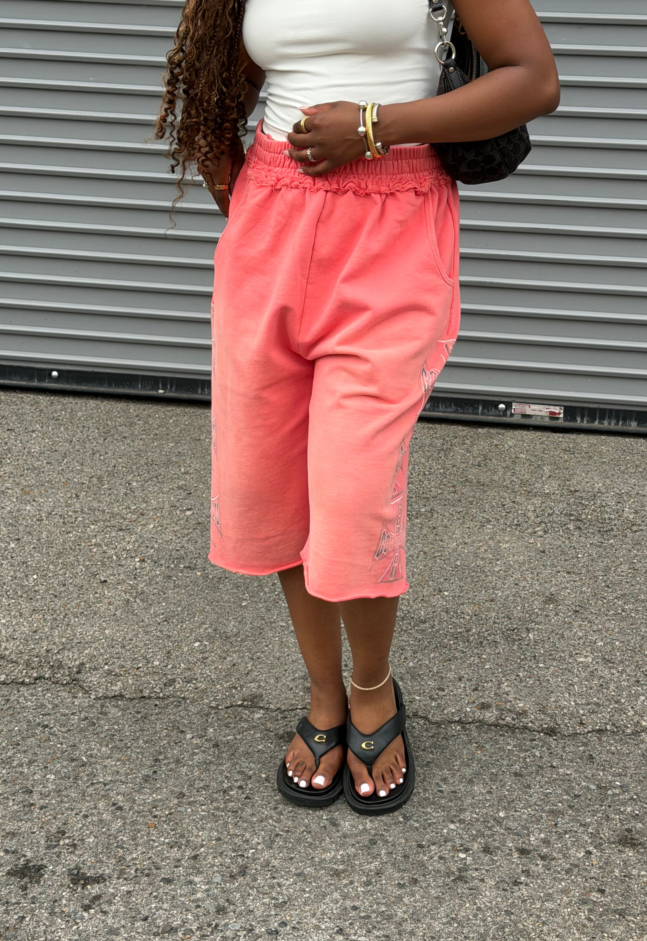 "CHOPPER" SWEATSHORTS (CORAL)