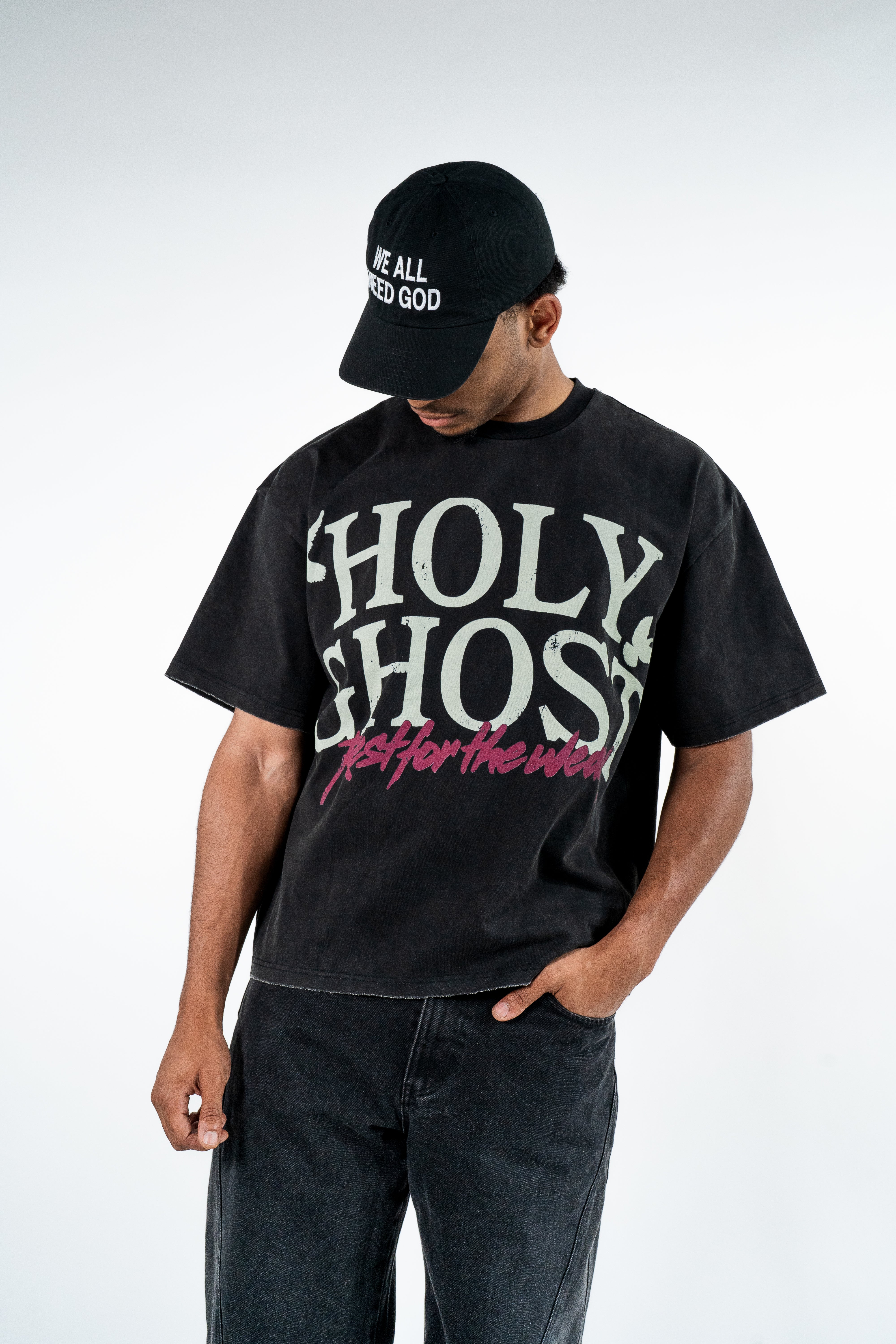 "HOLY GHOST" BOXY TEE