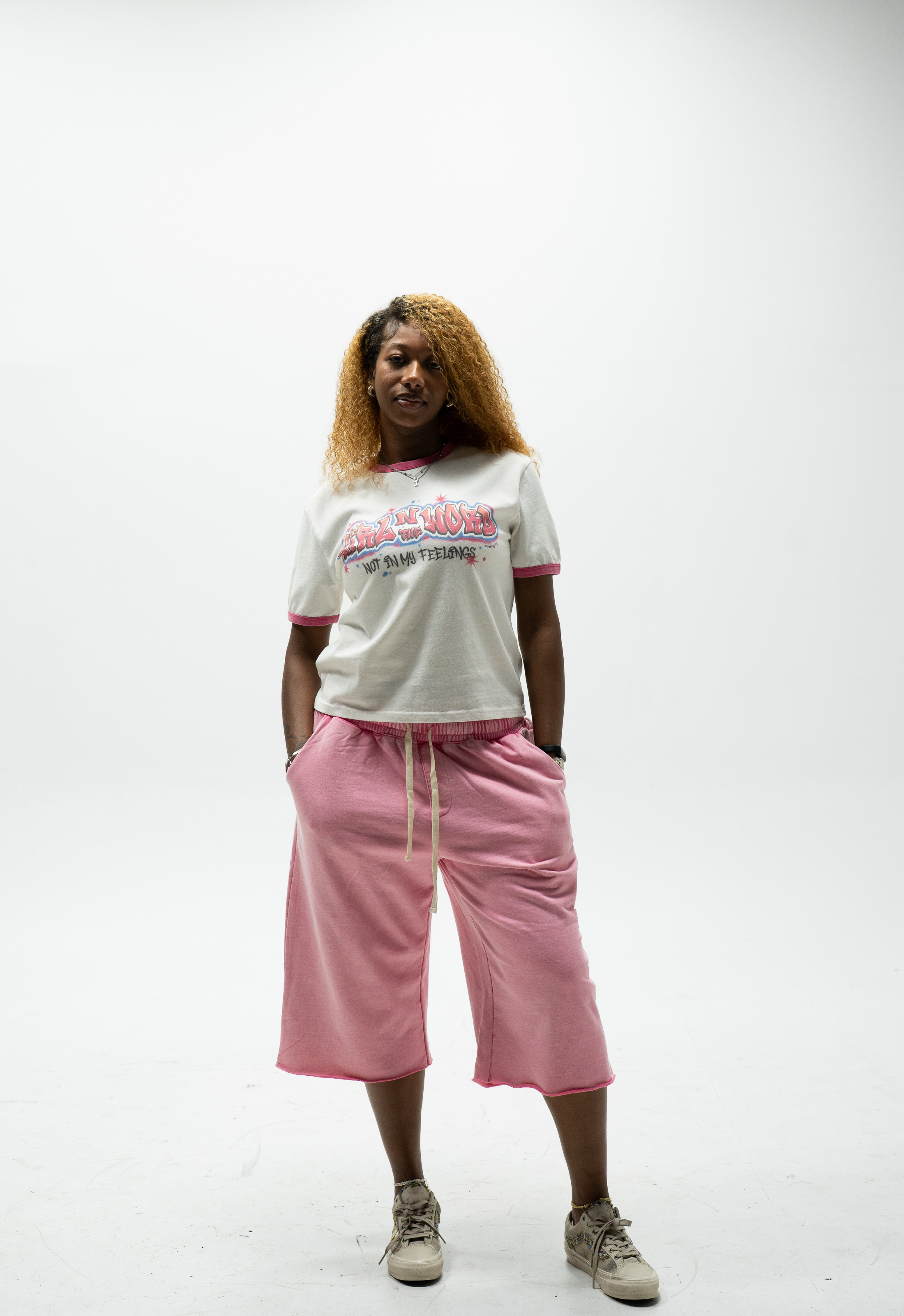 "GIRL N THE WORD" RINGER TEE