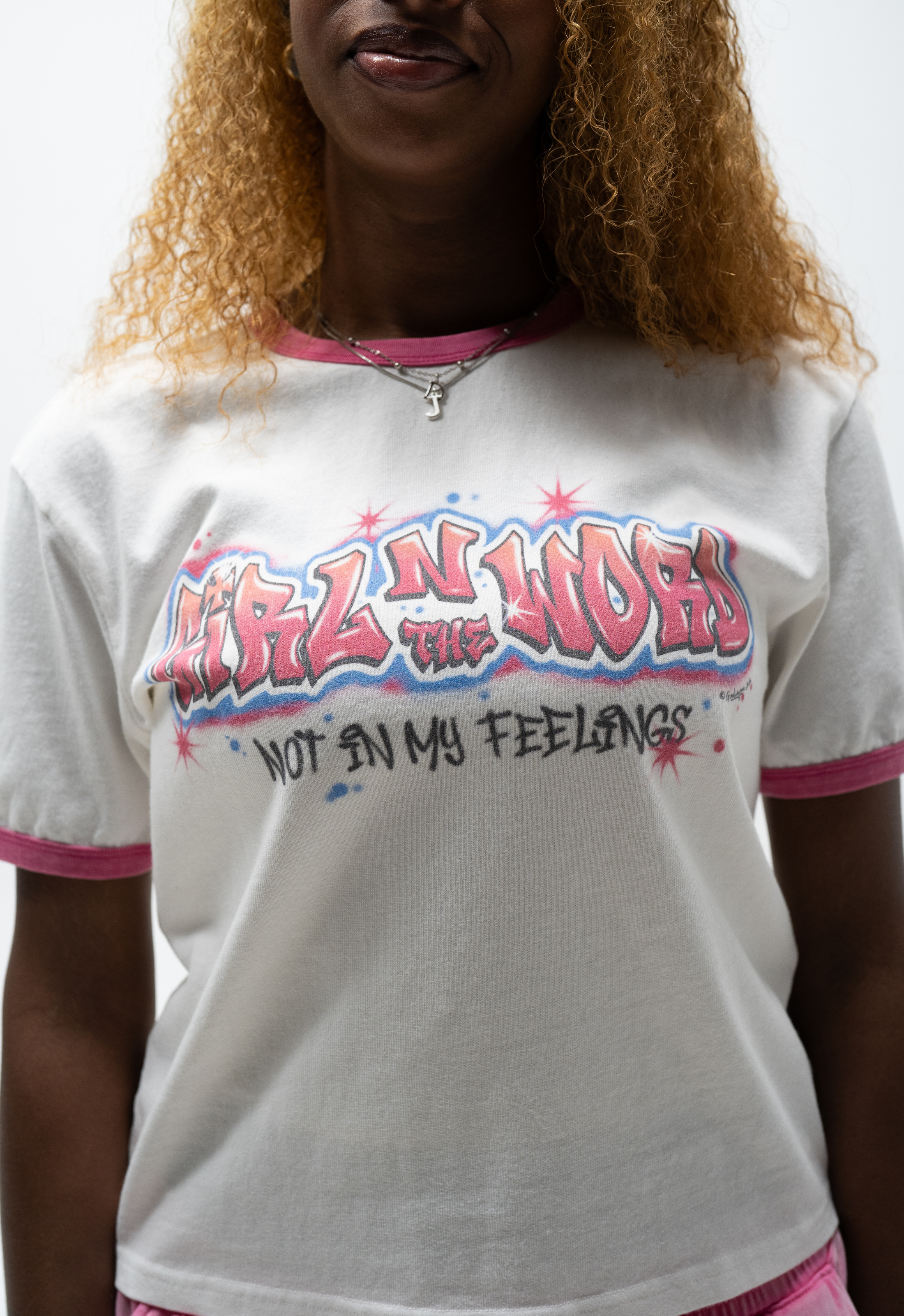 "GIRL N THE WORD" RINGER TEE