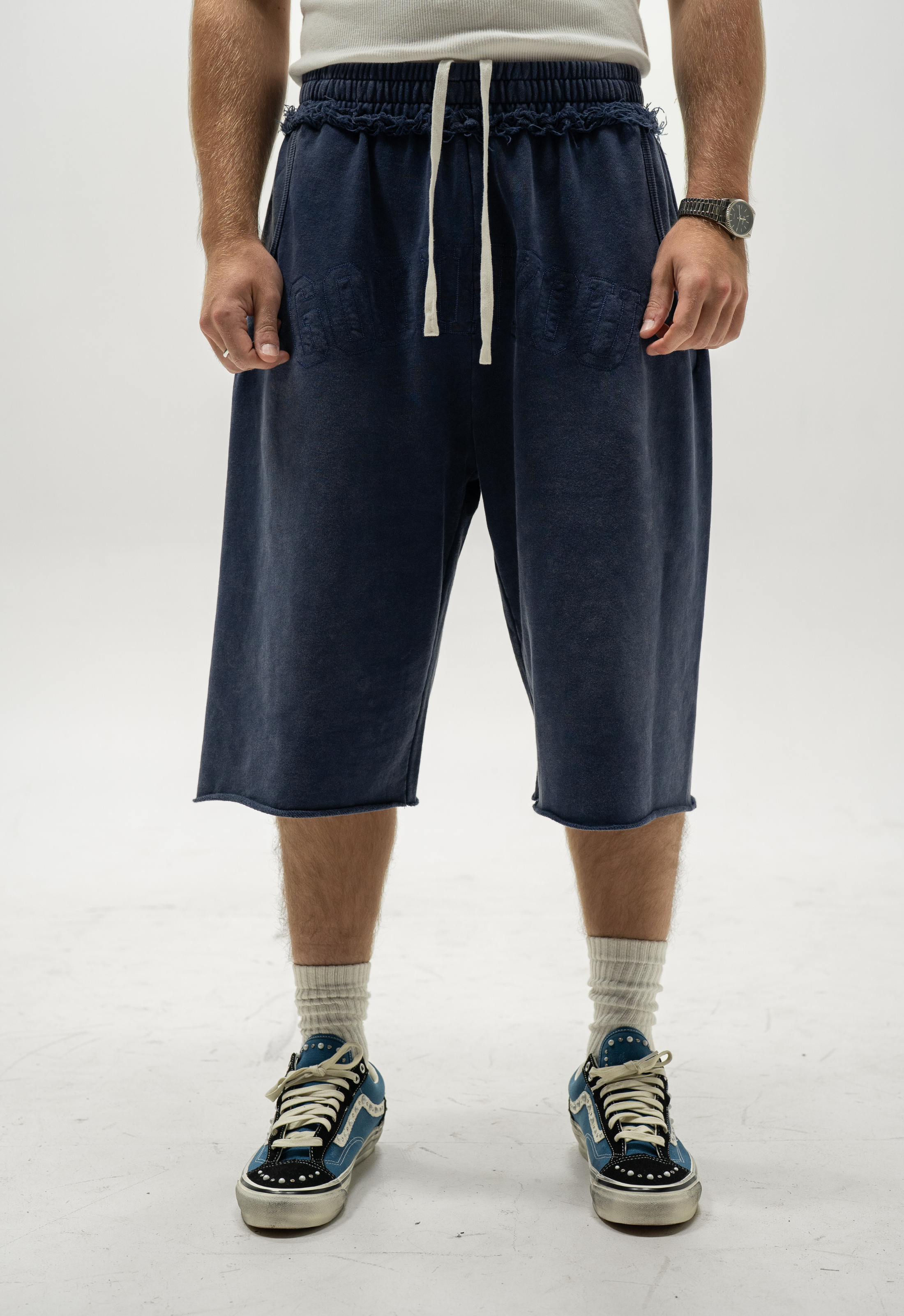 "GODINYOU" SWEATSHORTS (NAVY)