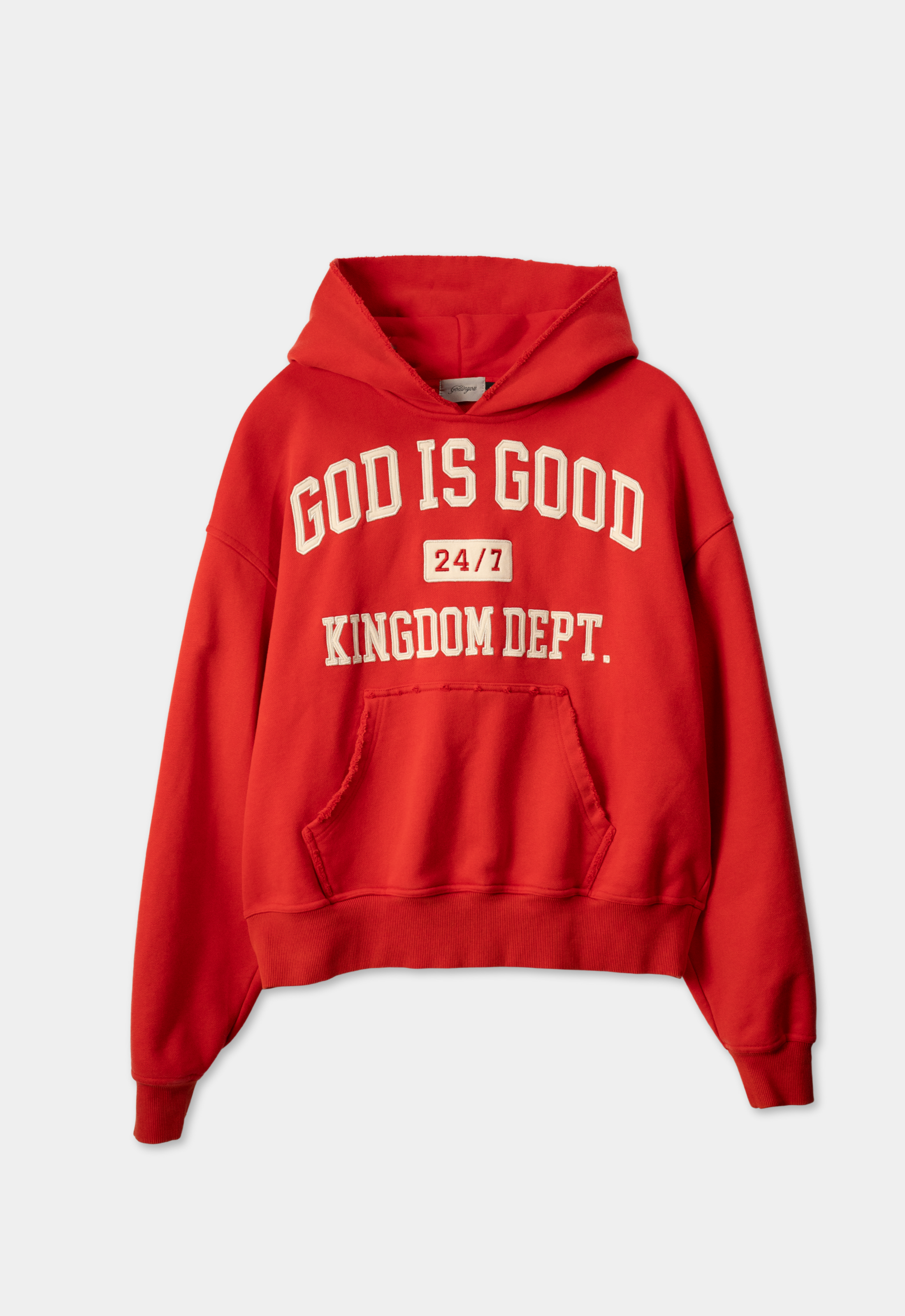 "GOD IS GOOD 2.0" HOODIE (RED)