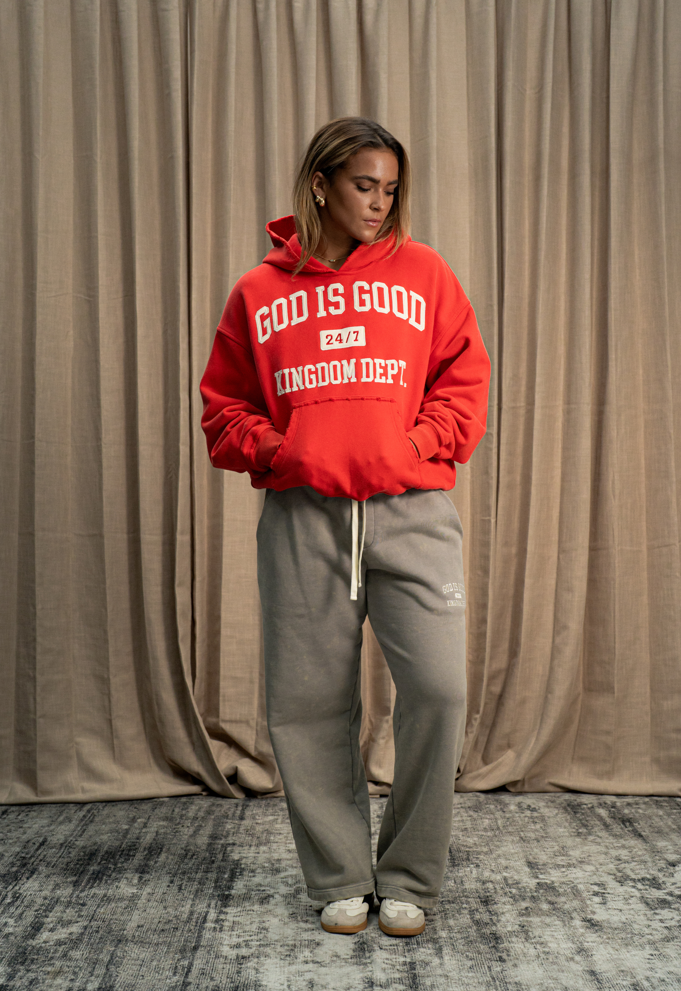 "GOD IS GOOD 2.0" HOODIE (RED)