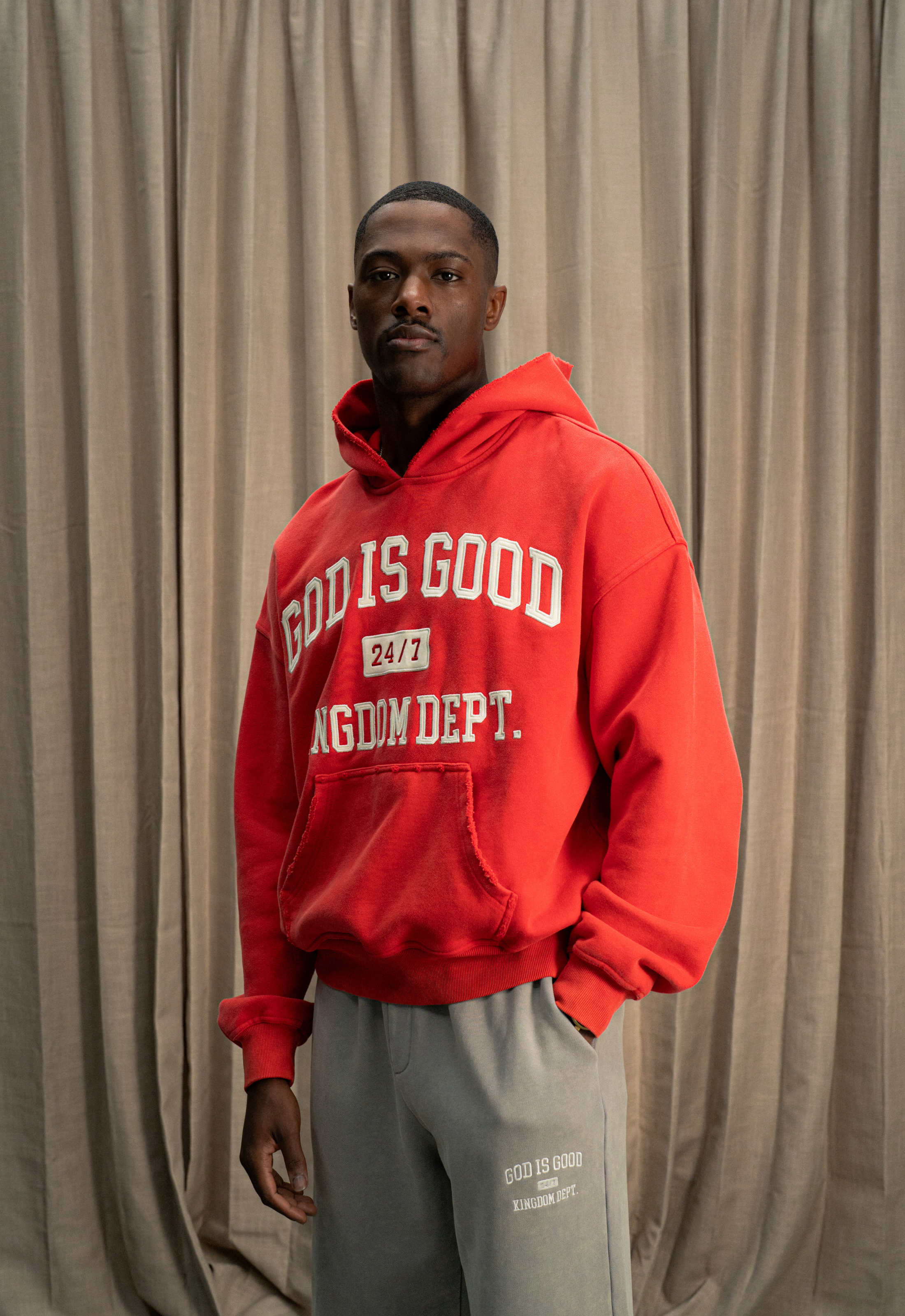 "GOD IS GOOD 2.0" HOODIE (RED)