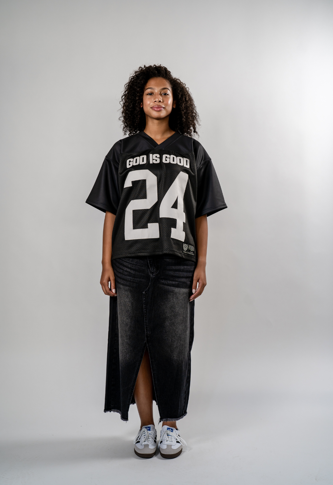 "GOD IS GOOD" (BLACK) HEAVYWEIGHT JERSEY