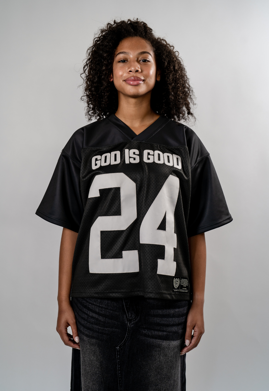 "GOD IS GOOD" (BLACK) HEAVYWEIGHT JERSEY