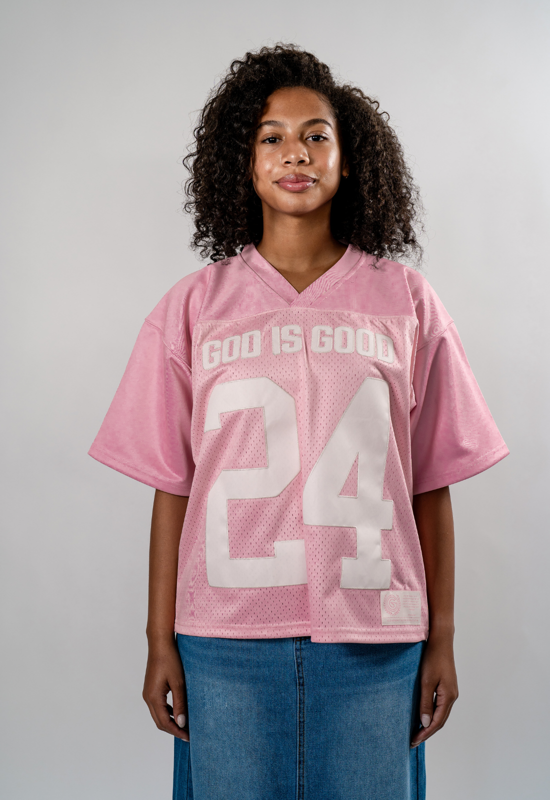 "GOD IS GOOD" (PINK) HEAVYWEIGHT JERSEY