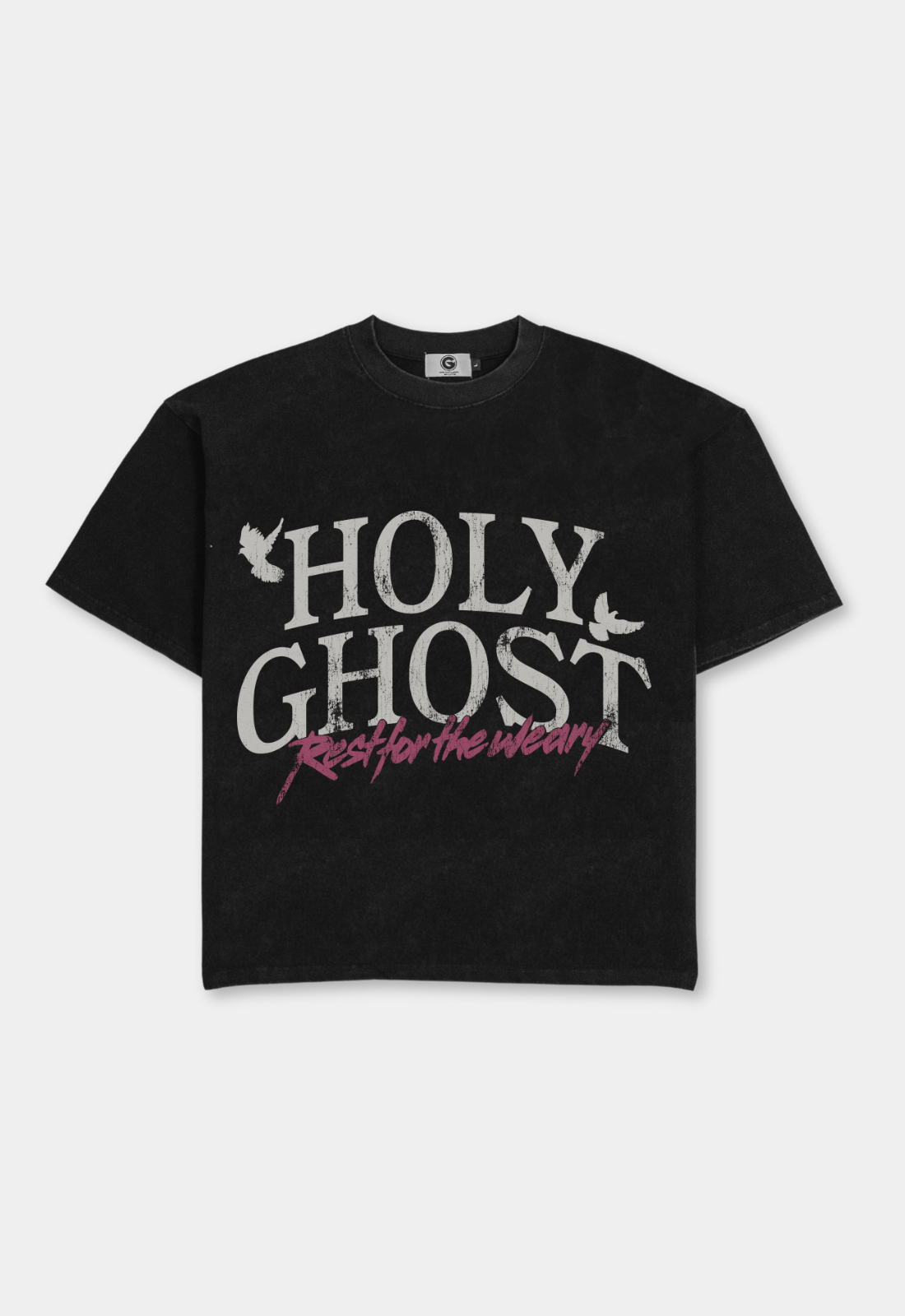 "HOLY GHOST" BOXY TEE