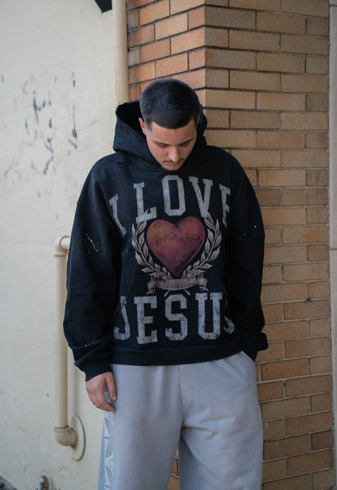 "I LOVE JESUS 2.0" HOODIE (BLACK)
