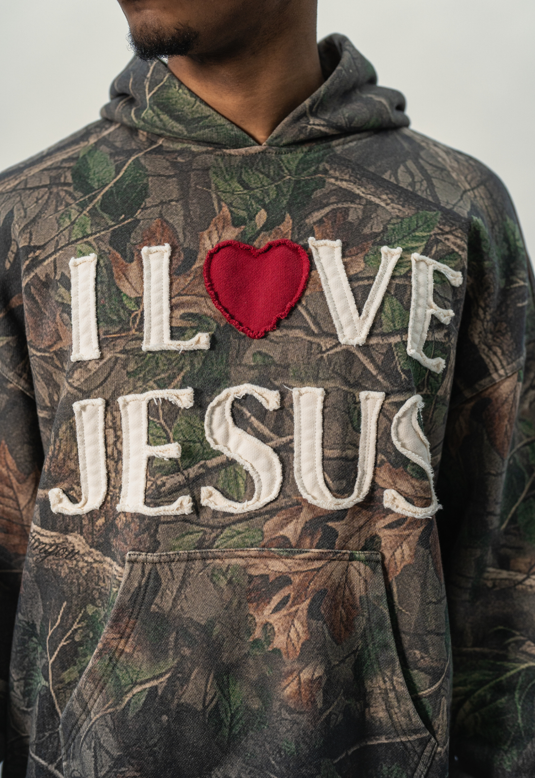 "I LOVE JESUS" HOODIE (CAMO)