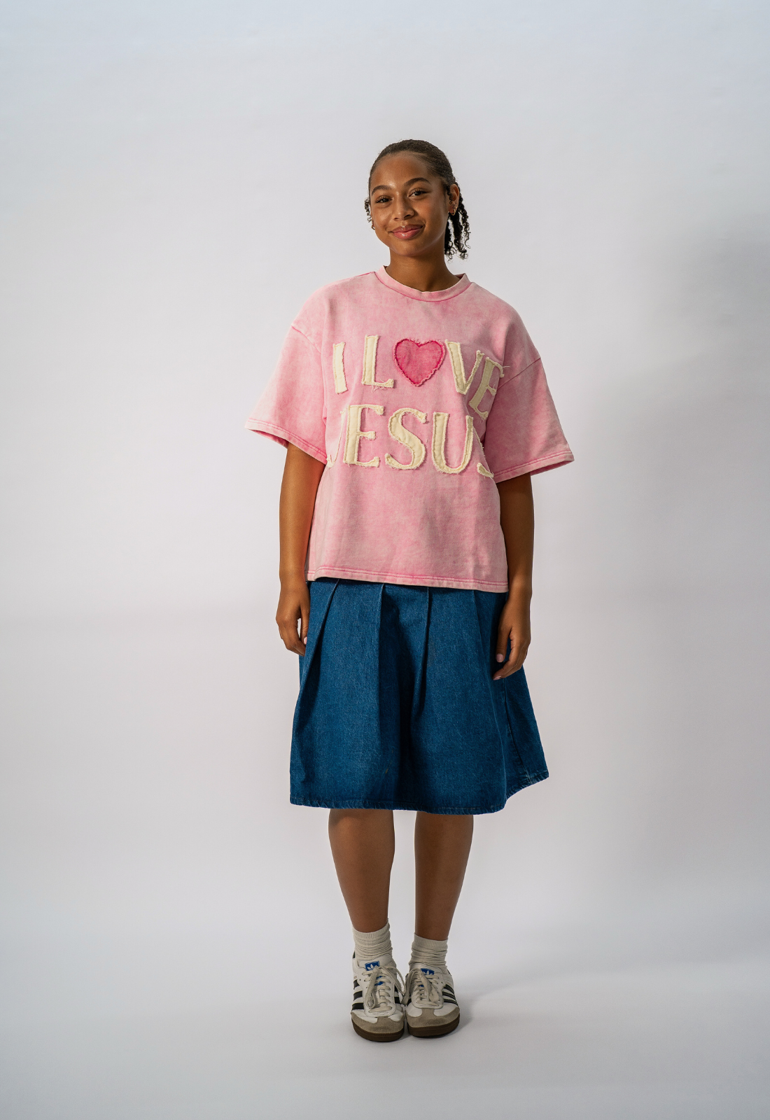 "I LOVE JESUS" TEE (PINK)