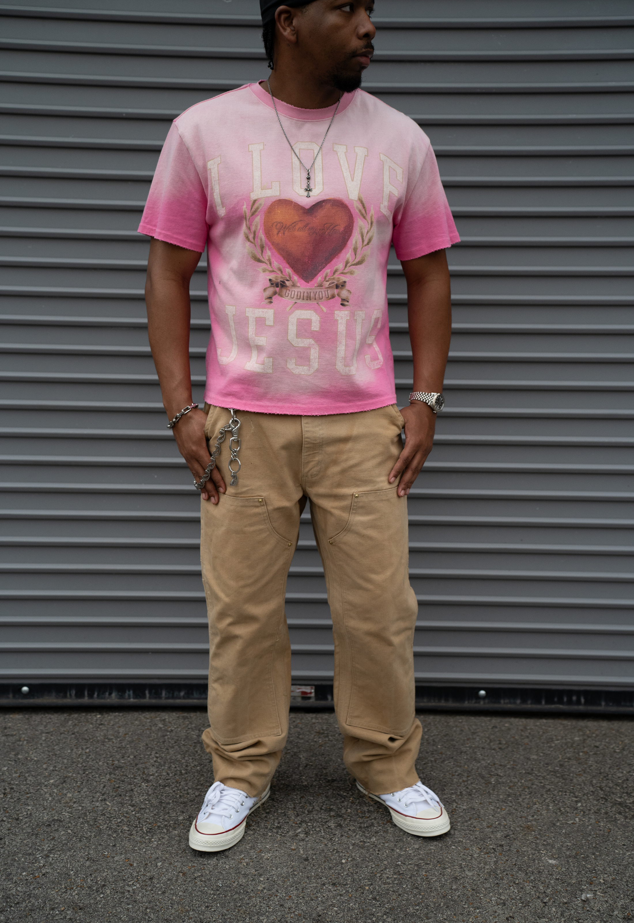 "I LOVE JESUS" TEE (PINK)