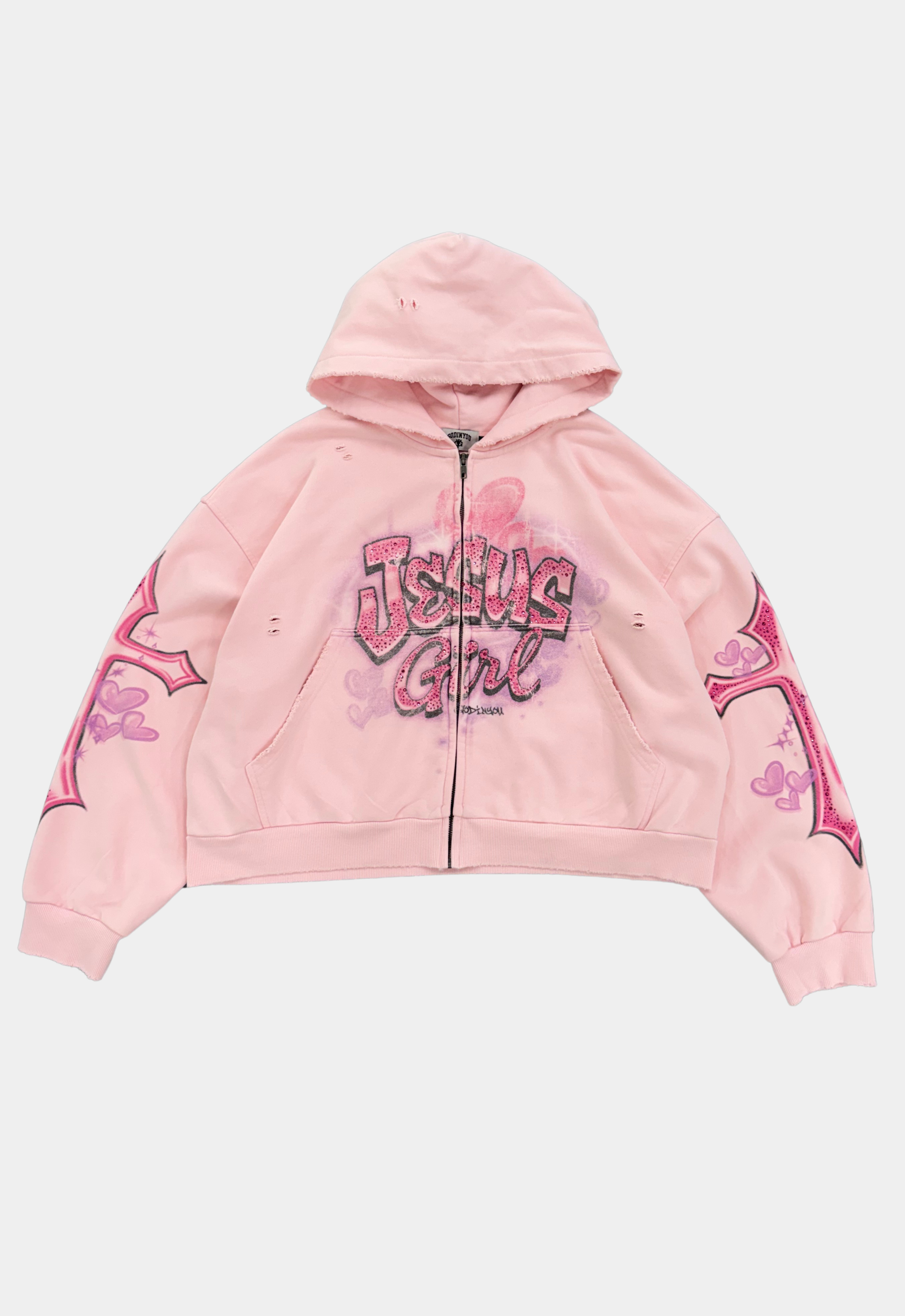 "JESUS GIRL" ZIP-UP